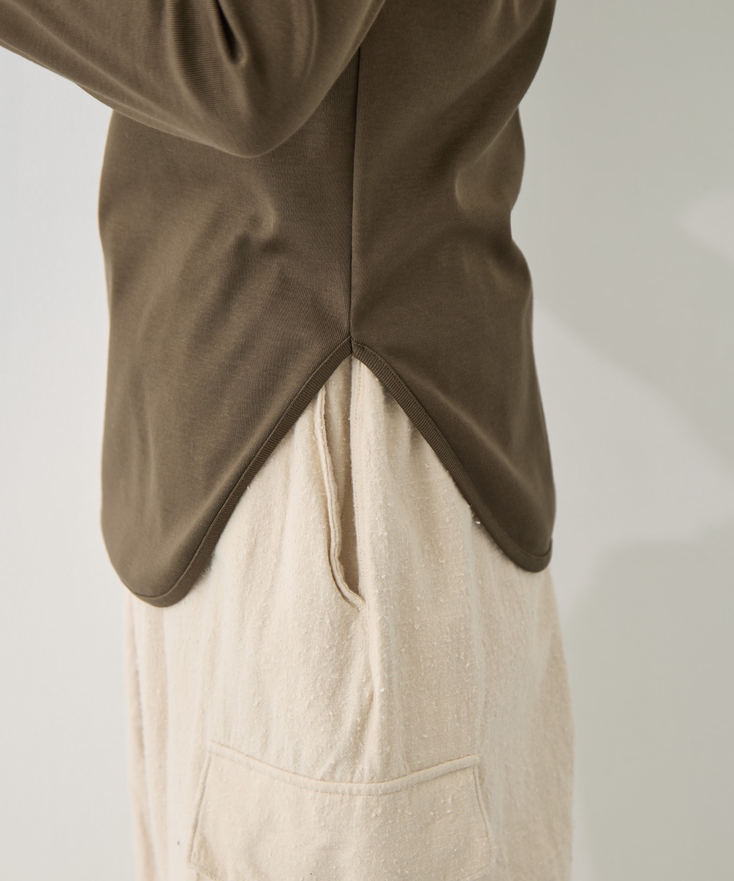 Sanfokin Cotton 2way L/S T-shirt WRAPINKNOT