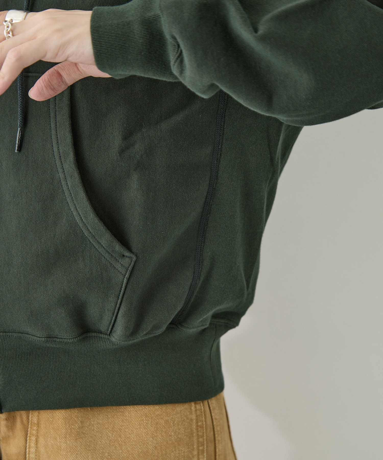 Thin-Sweat Hoodie Zip blurhmsROOTSTOCK