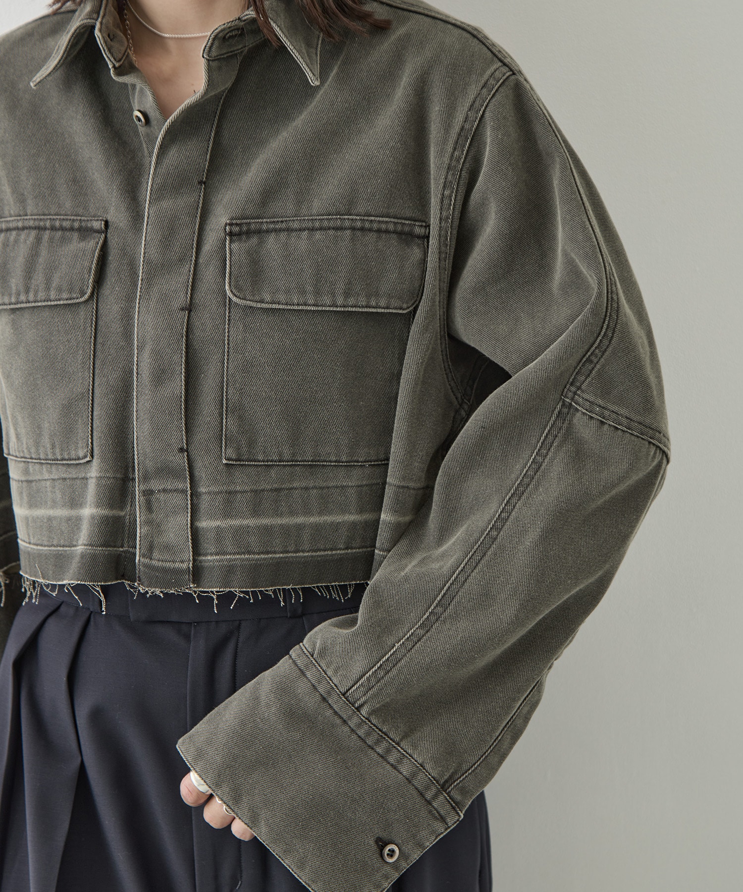 WASHED TULIP SHIRT JACKET BELPER