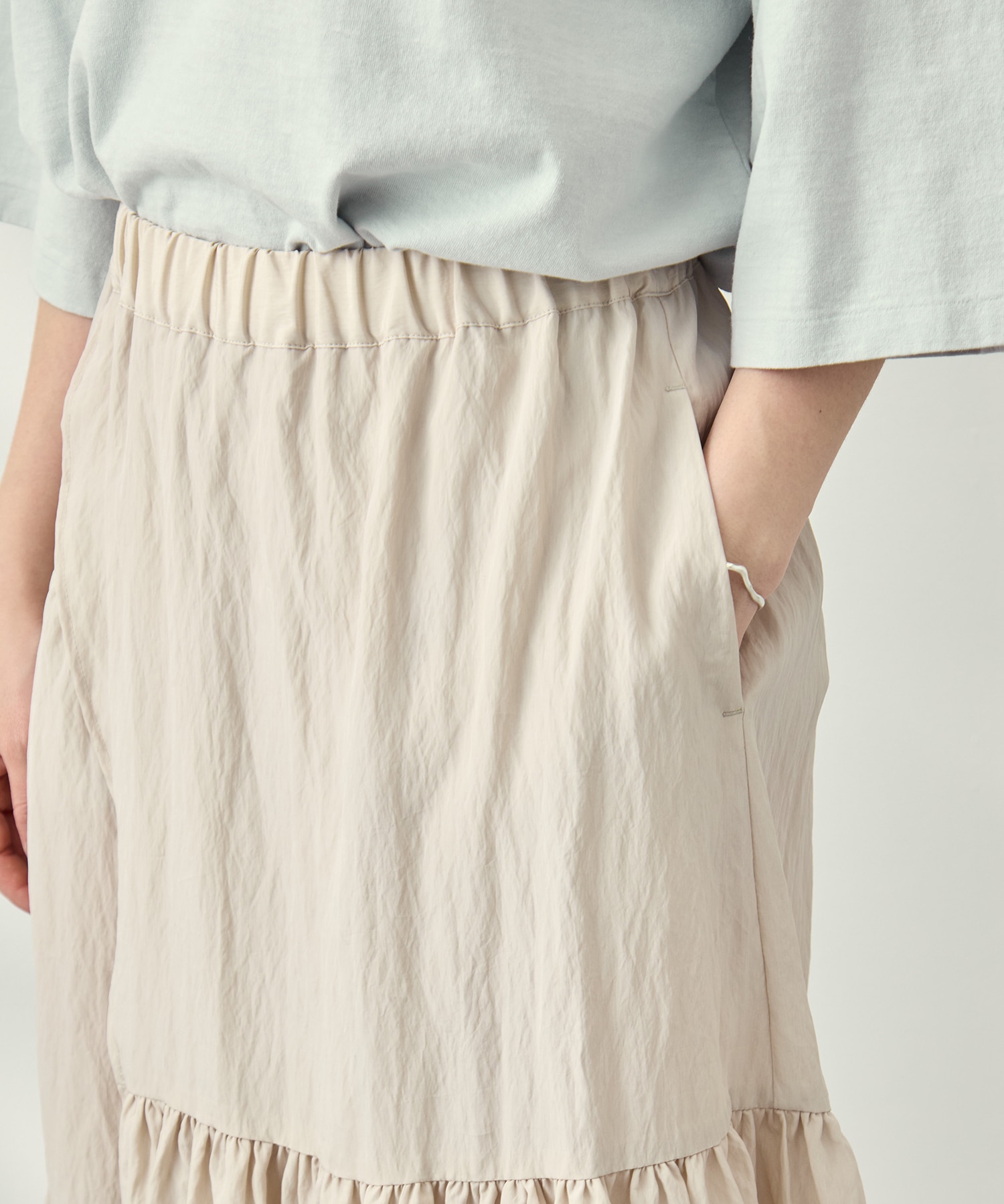 Viscose washer gather skirt 08sircus