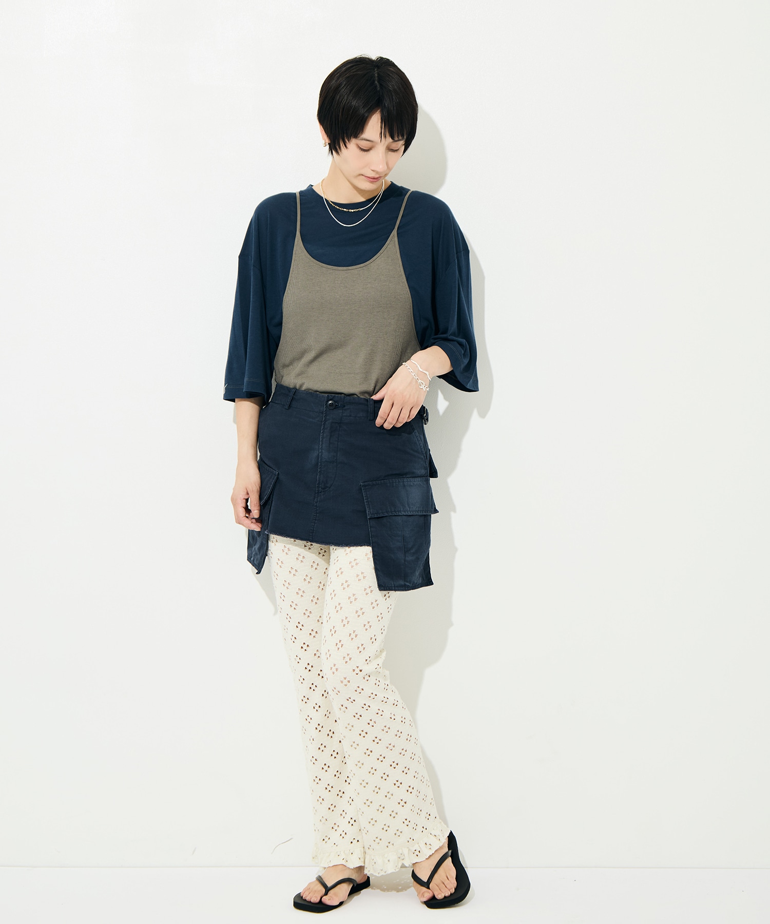 Cargo Layered Skirt INSCRIRE