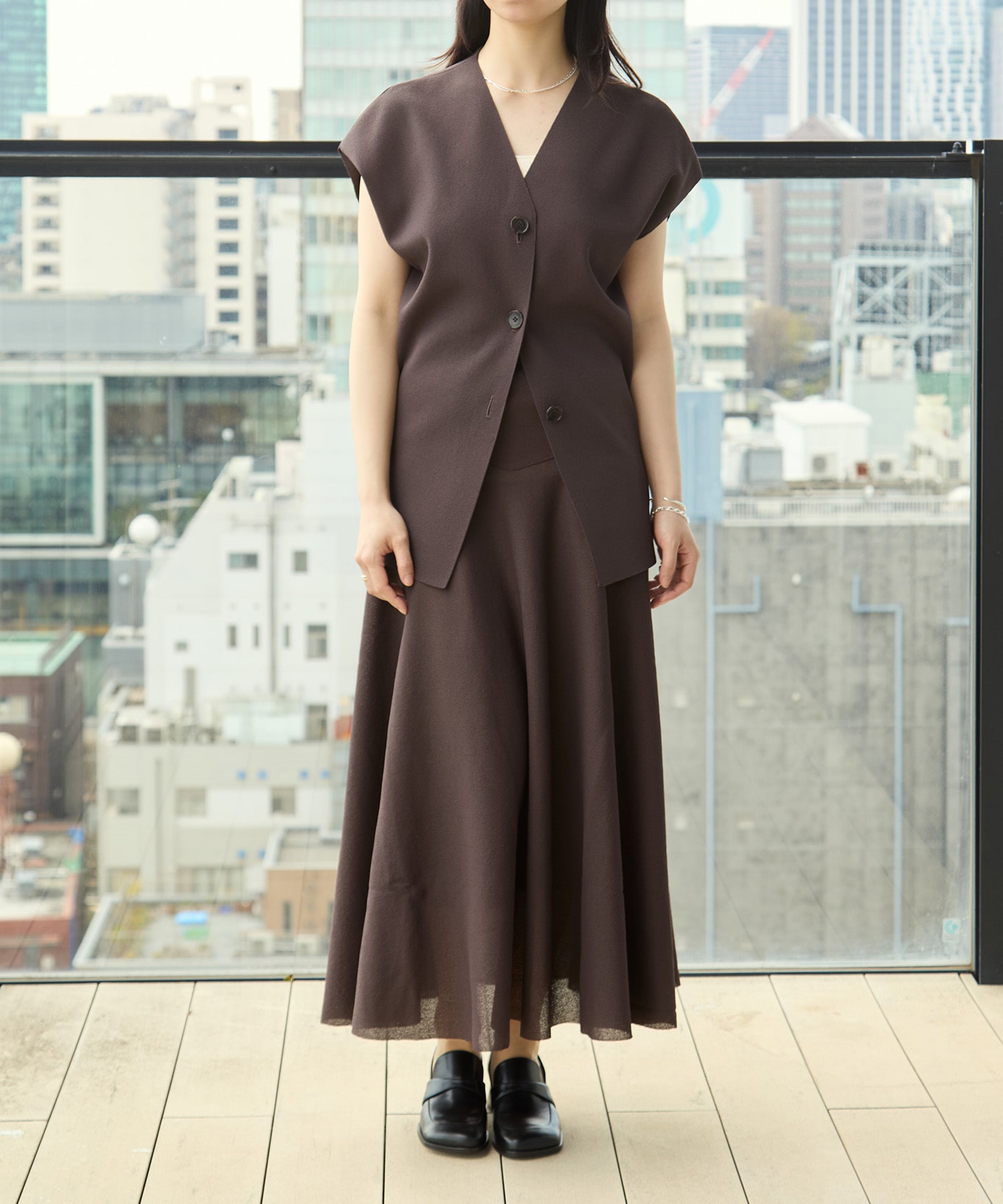 Dry Knit Flare Skirt WRAPINKNOT