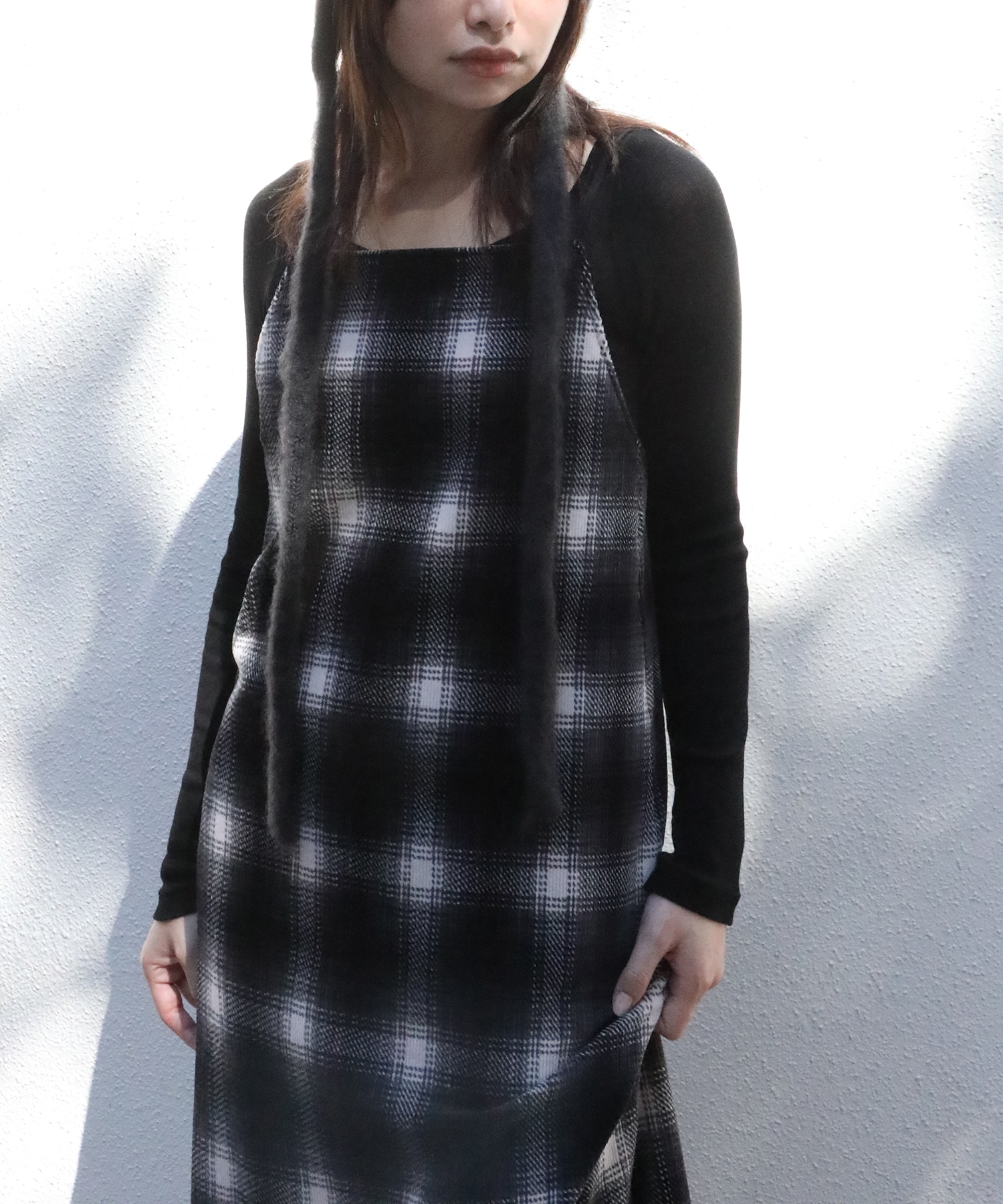 別注Ombre Check Camisole Dress PHEENY