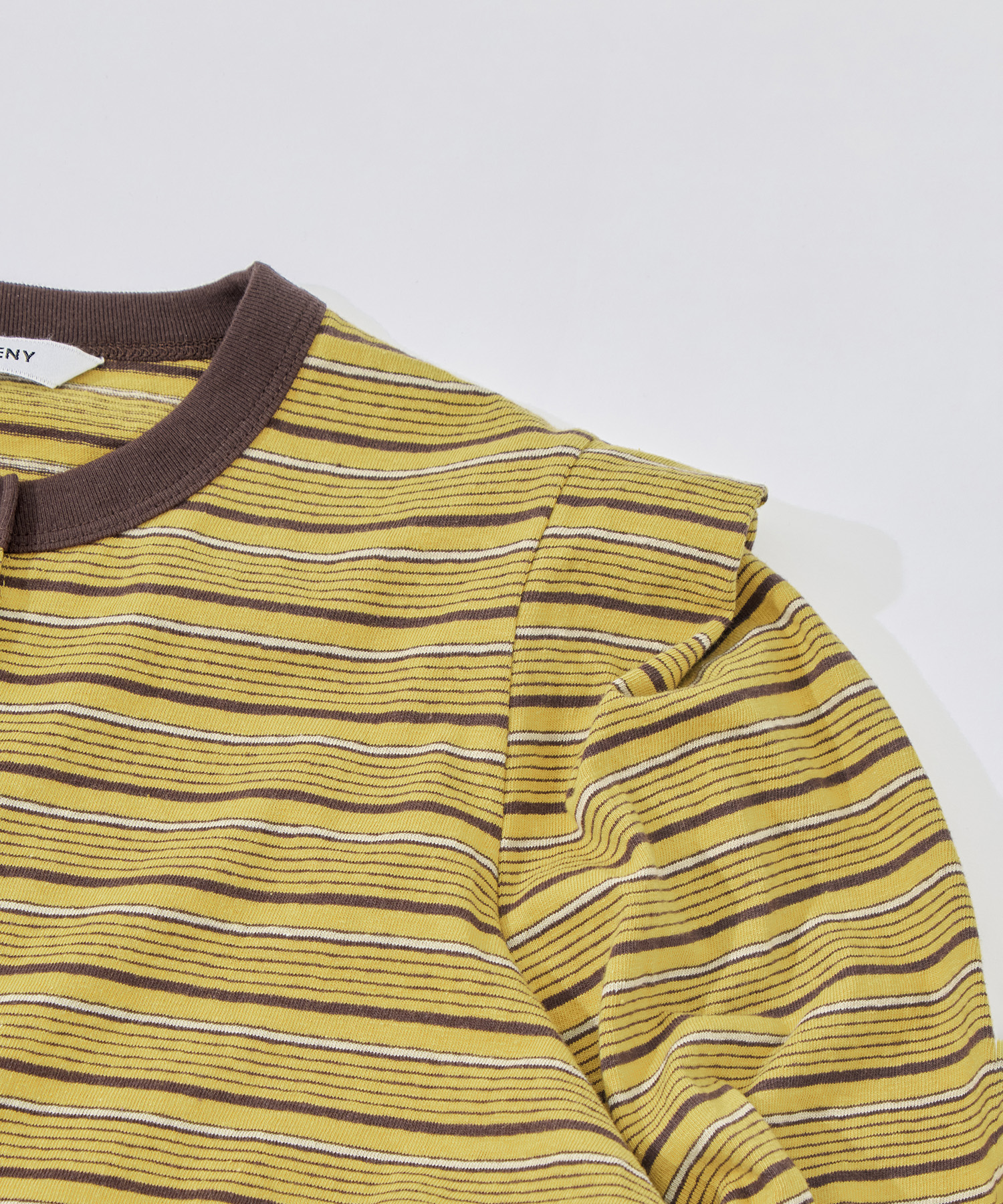 Multi-Border Tucked Shoulder Cardigan PHEENY