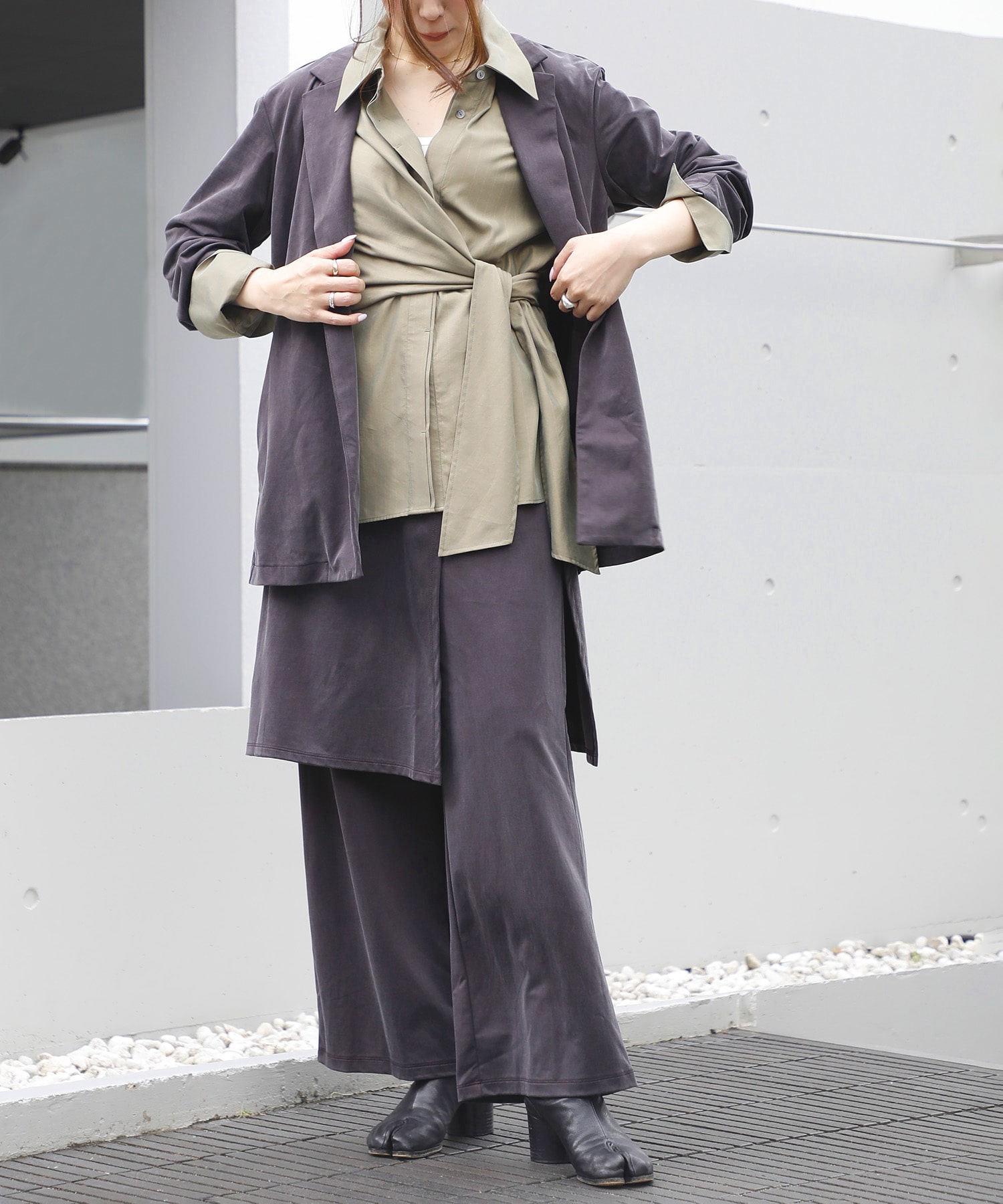 Peach Saten Shirt Jacket PHEENY