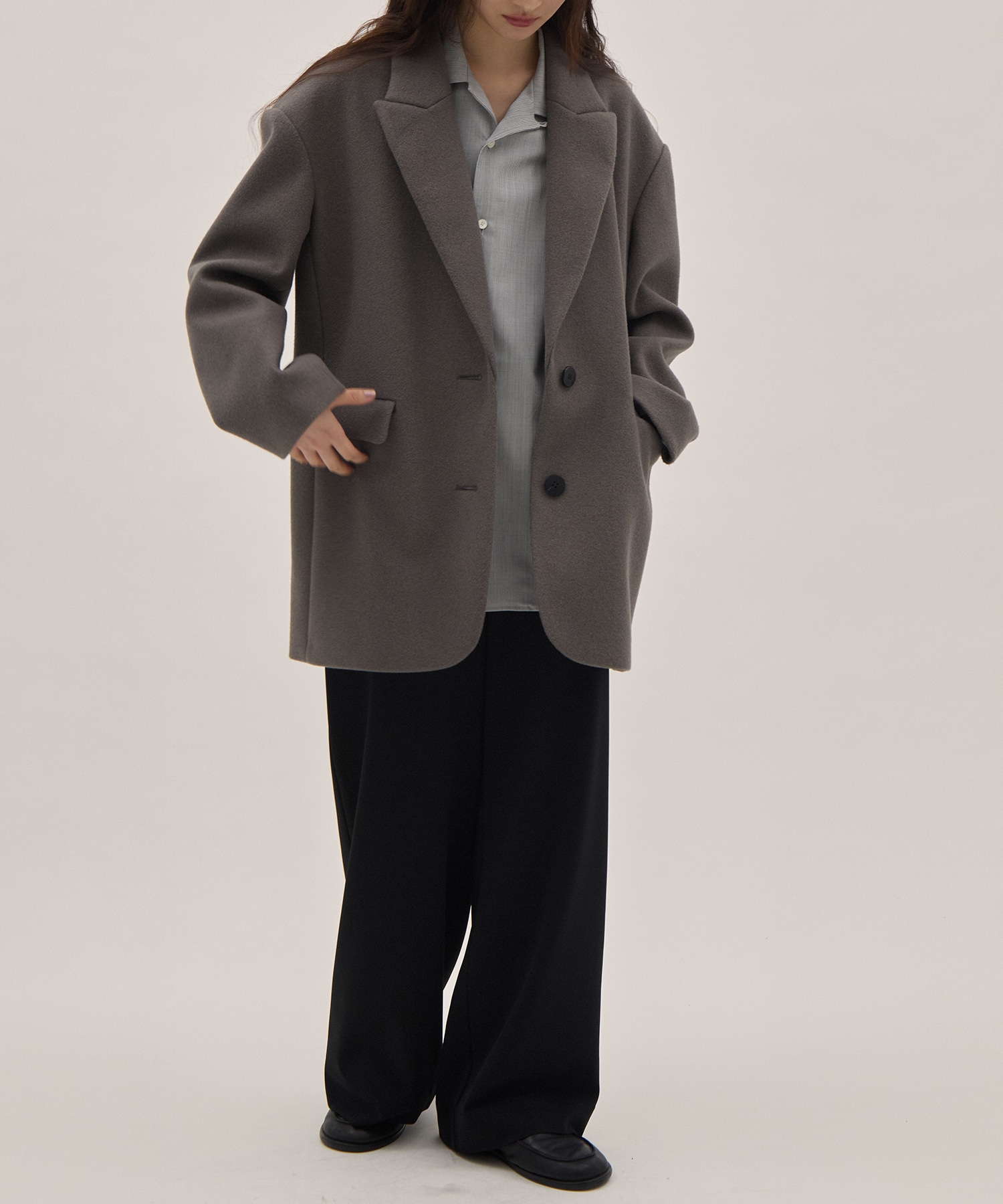 Needle rever stretch Jacket Coat 