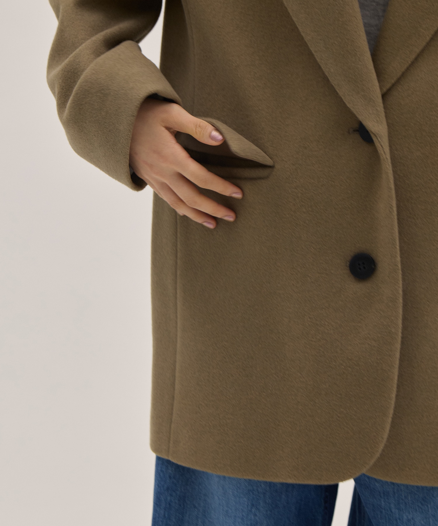 Needle rever stretch Jacket Coat PHEENY