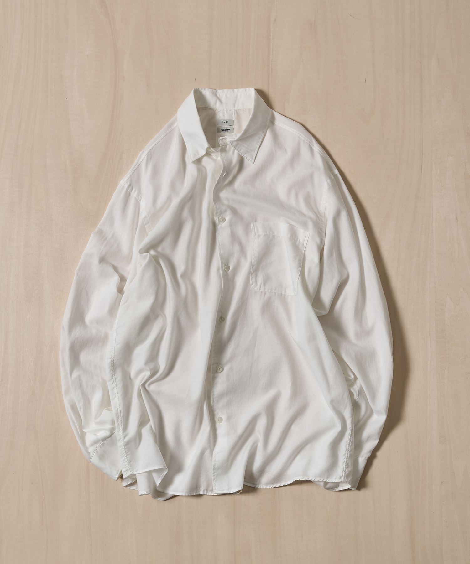 Cotton Silk Twill Garment-dyed Loosed Shirt