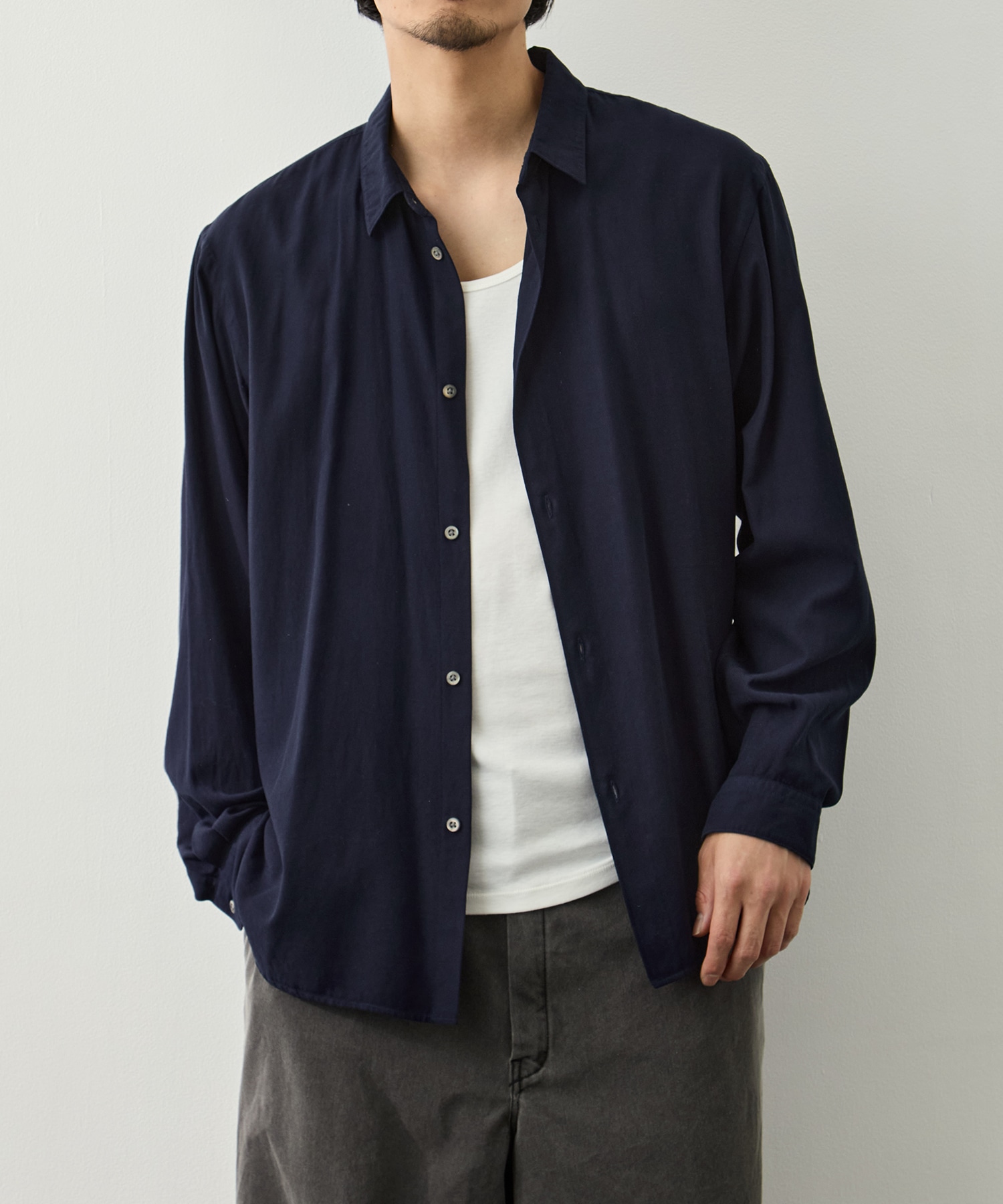 COTTON SILK VIERA LOOSE FIT SHIRT