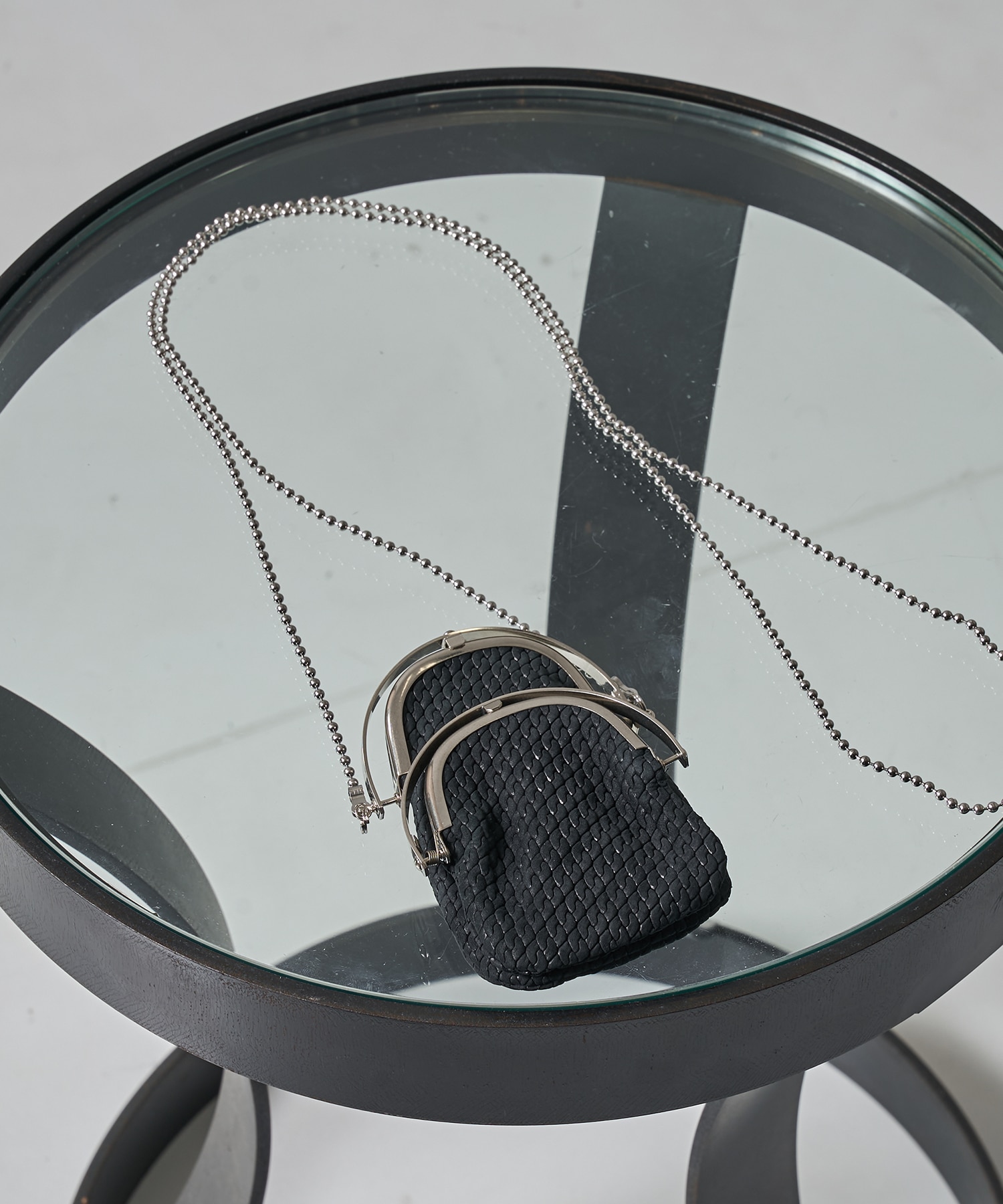 chain double frame purse