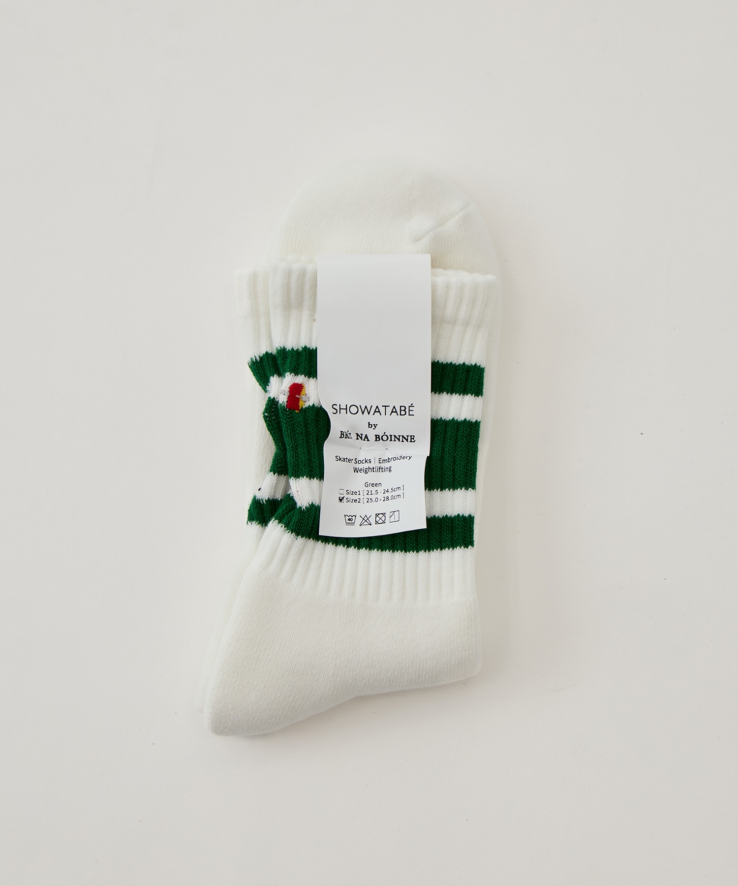 Embroidery Skater Socks Weightlifting