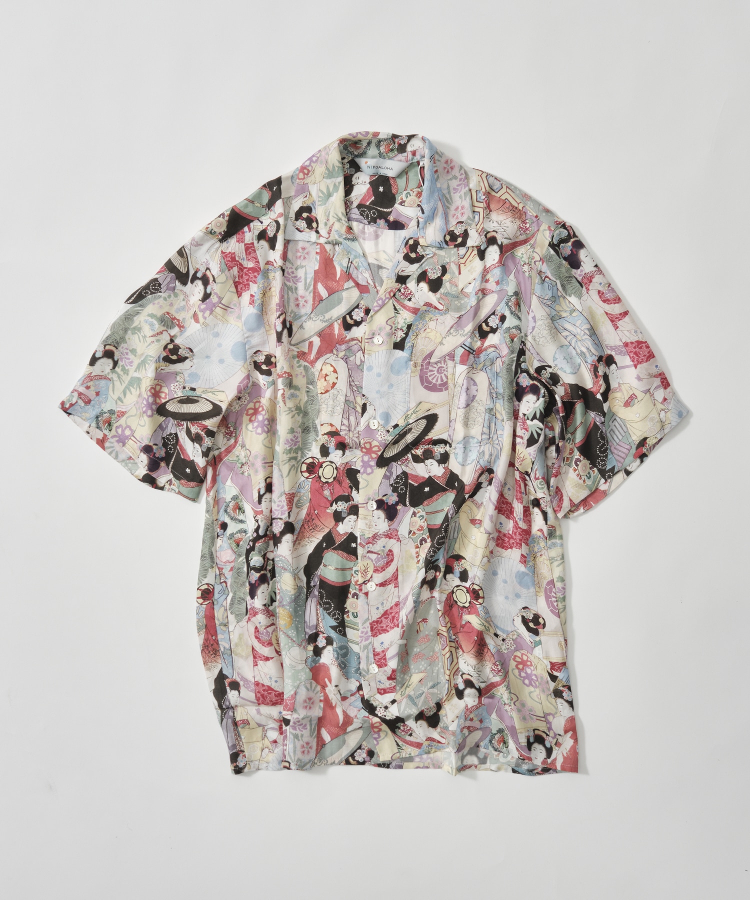 SILK CUPRO SHORT SLEEVE ALOHA SHIRT〈MAIKO〉