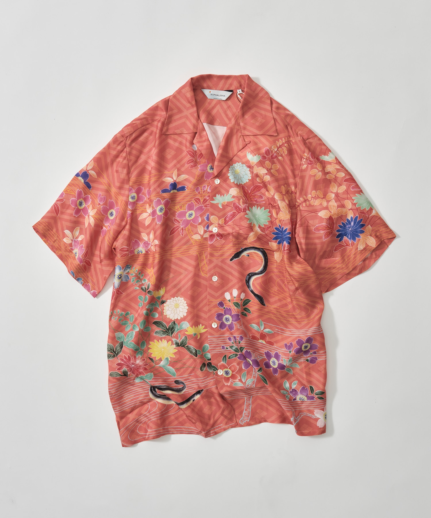 SILK CUPRO SHORT SLEEVE ALOHA SHIRT