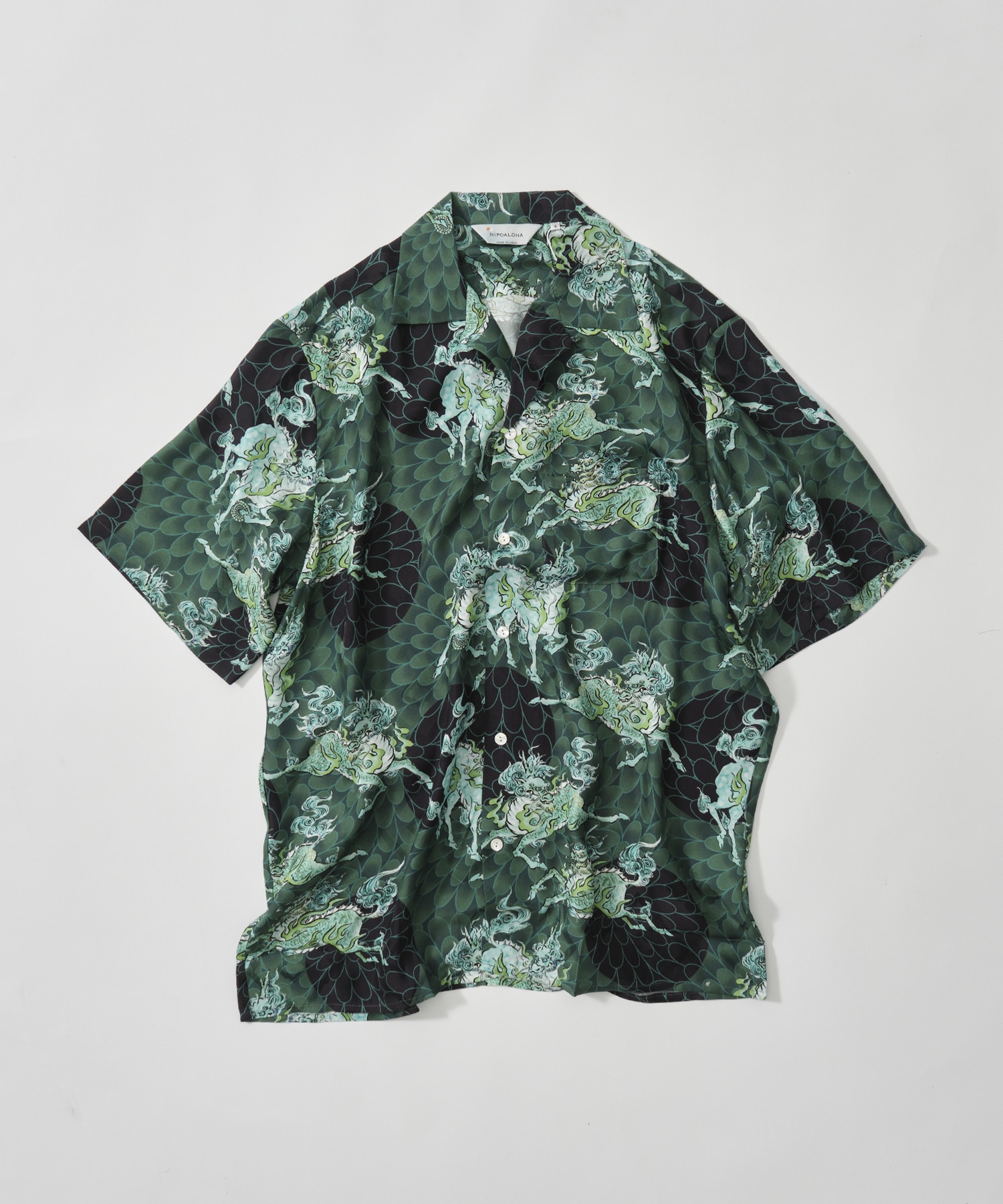 SILK CUPRO SHORT SLEEVE ALOHA SHIRT