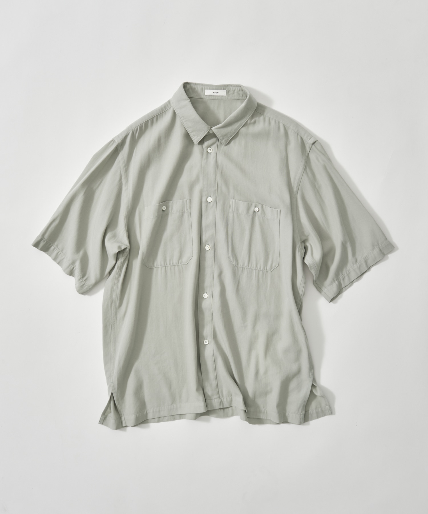 COTTON SILK VIERA LOOSE FIT HALF SLEEVE SHIRT
