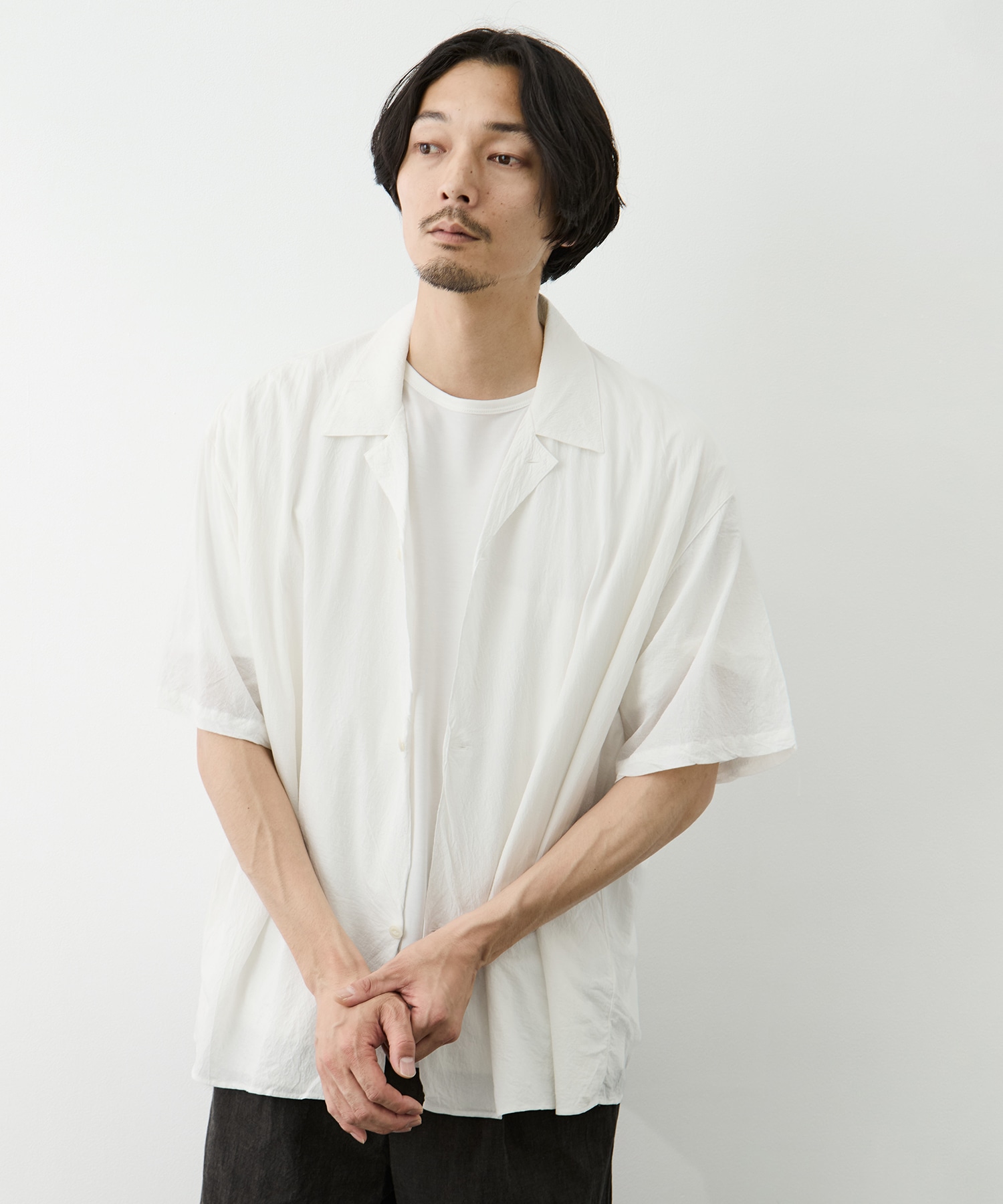 Double Front Half Sleeve Shirt