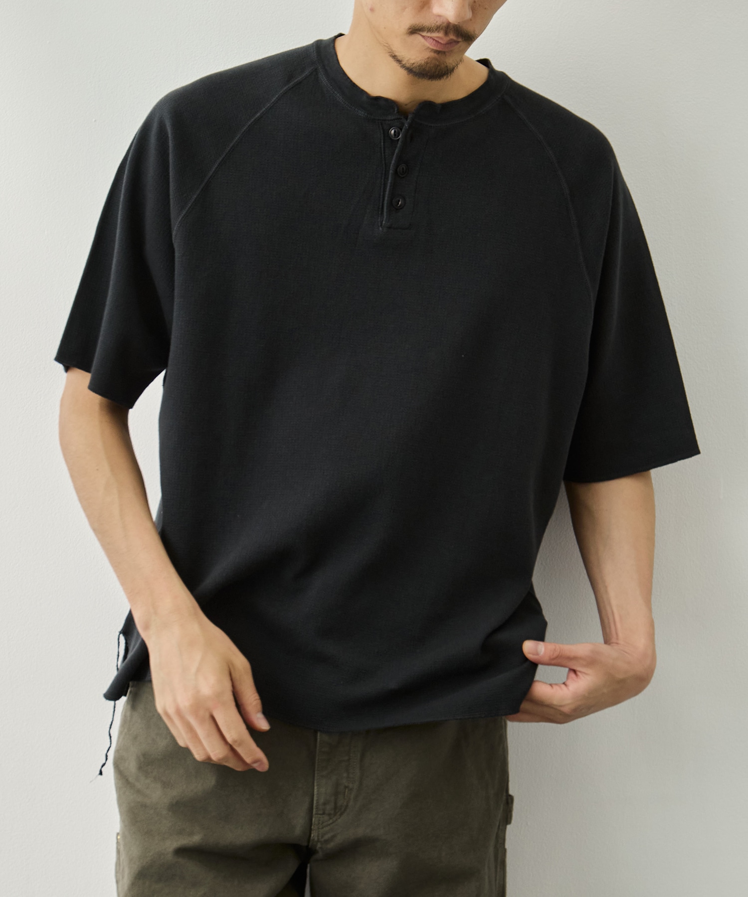 WタックラグランヘンリーネックT