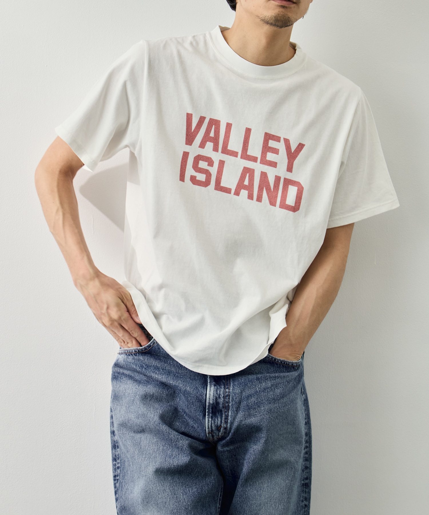 HARD SP加工20/-天竺レギュラーT(VALLEY ISLAND)