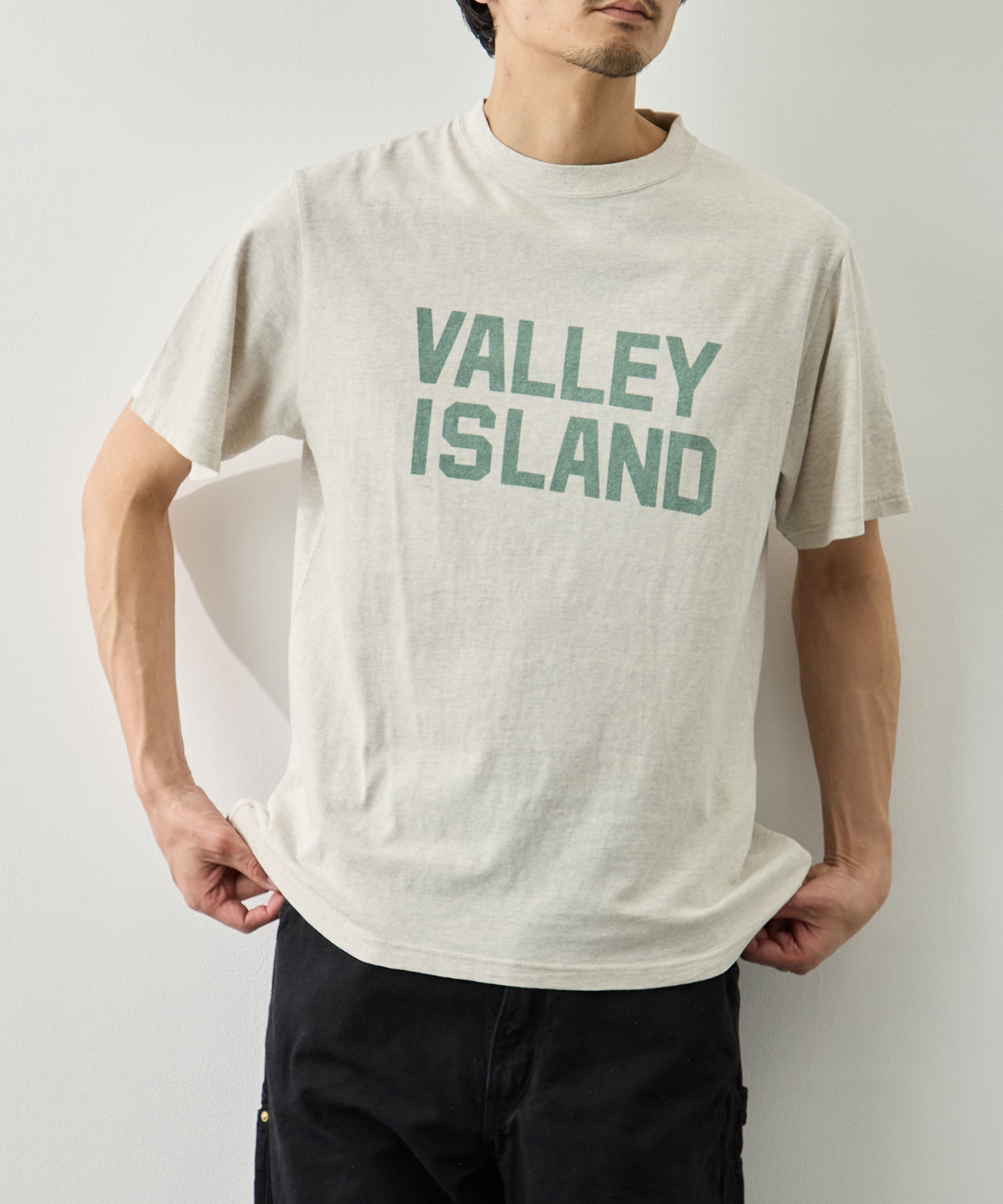 HARD SP加工20/-天竺レギュラーT(VALLEY ISLAND)