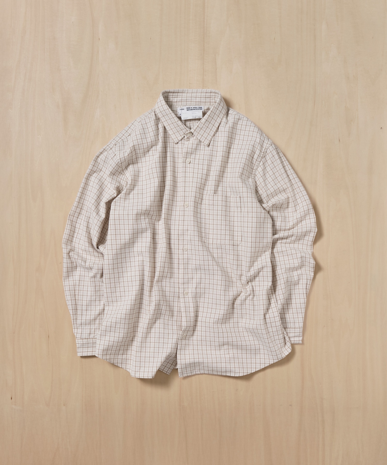 ボタンシャツ　ワイド