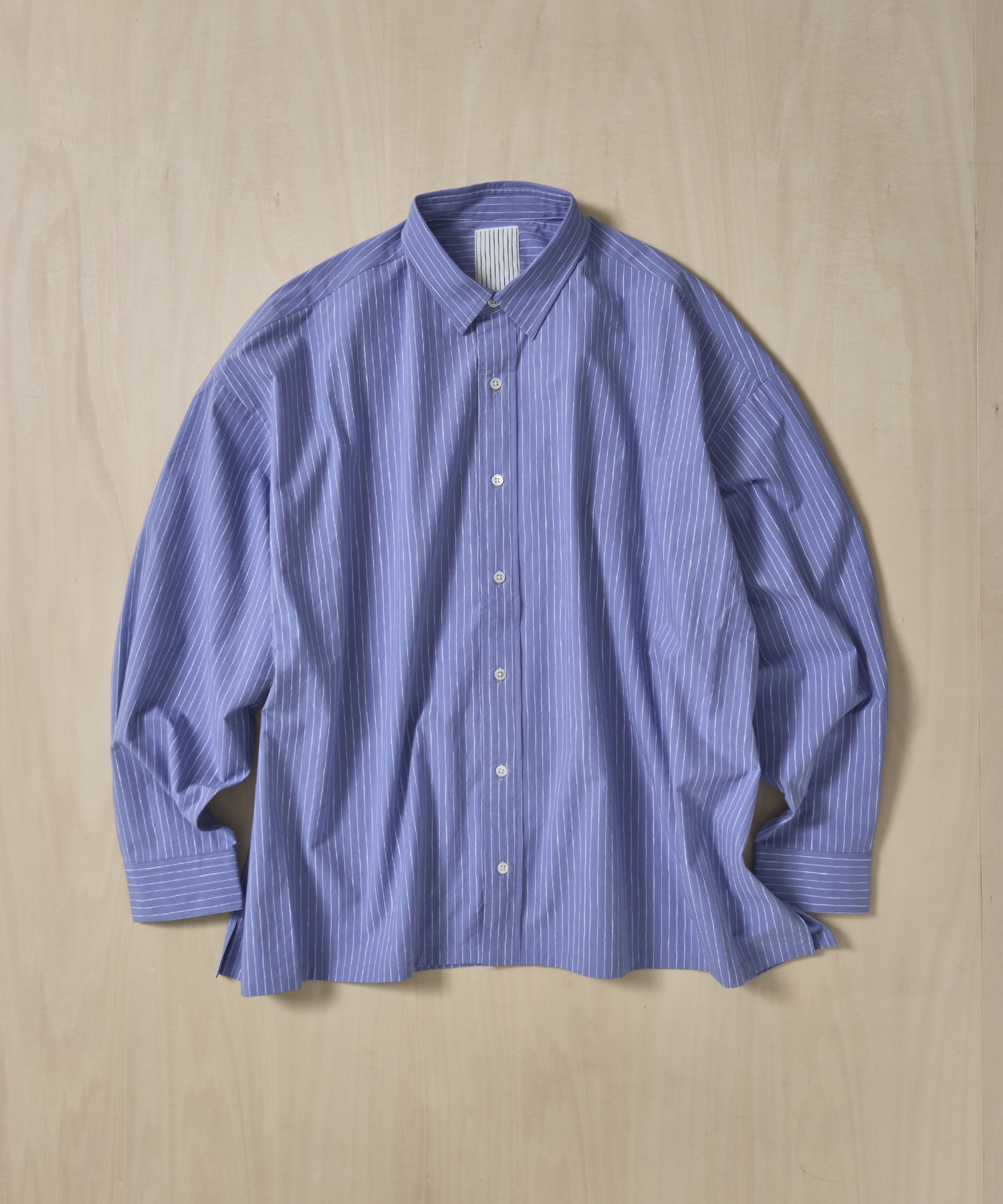 COTTON STRIPE SLIT SHIRT