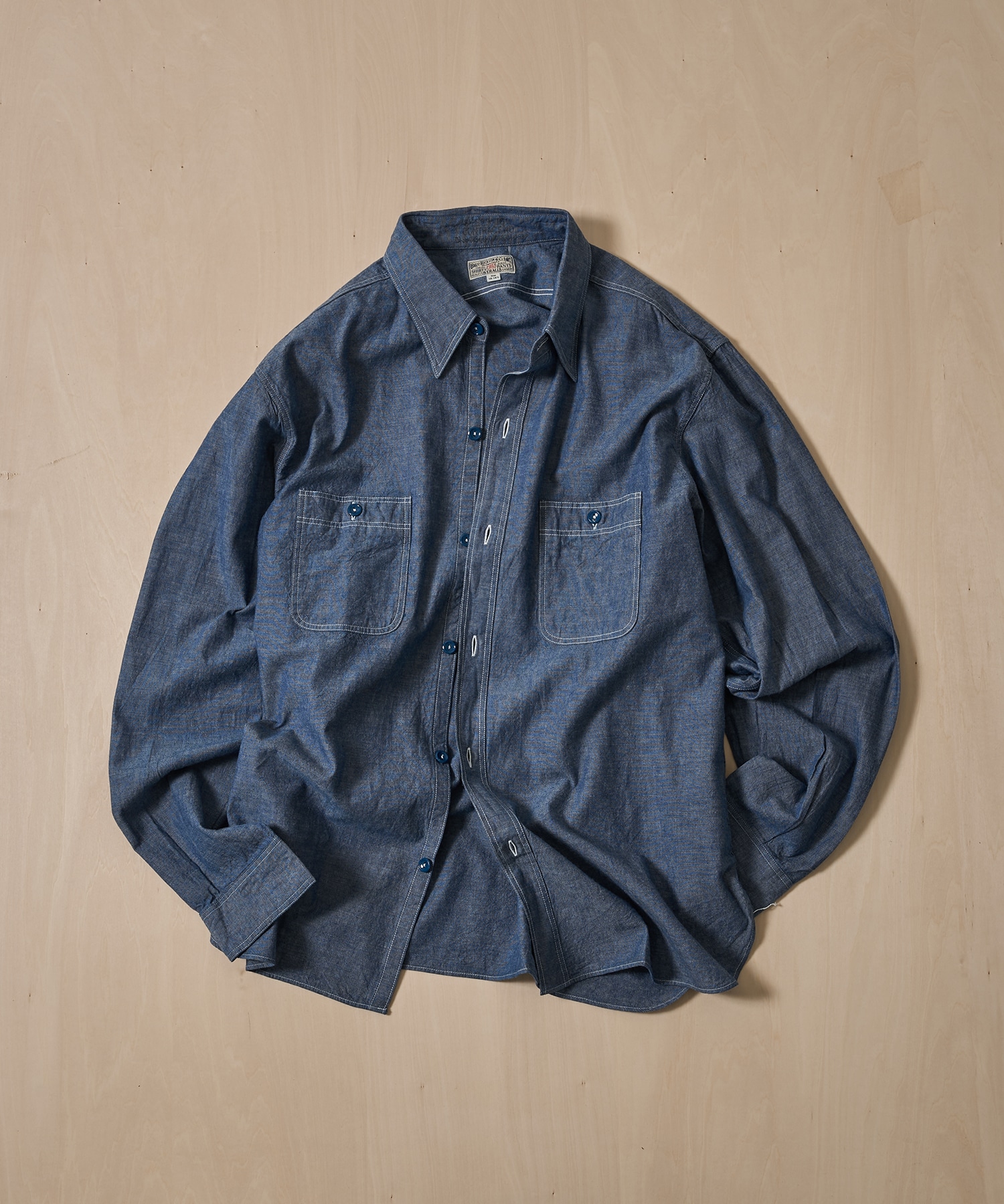 BLUE CHAMBRAY WORK SHIRT