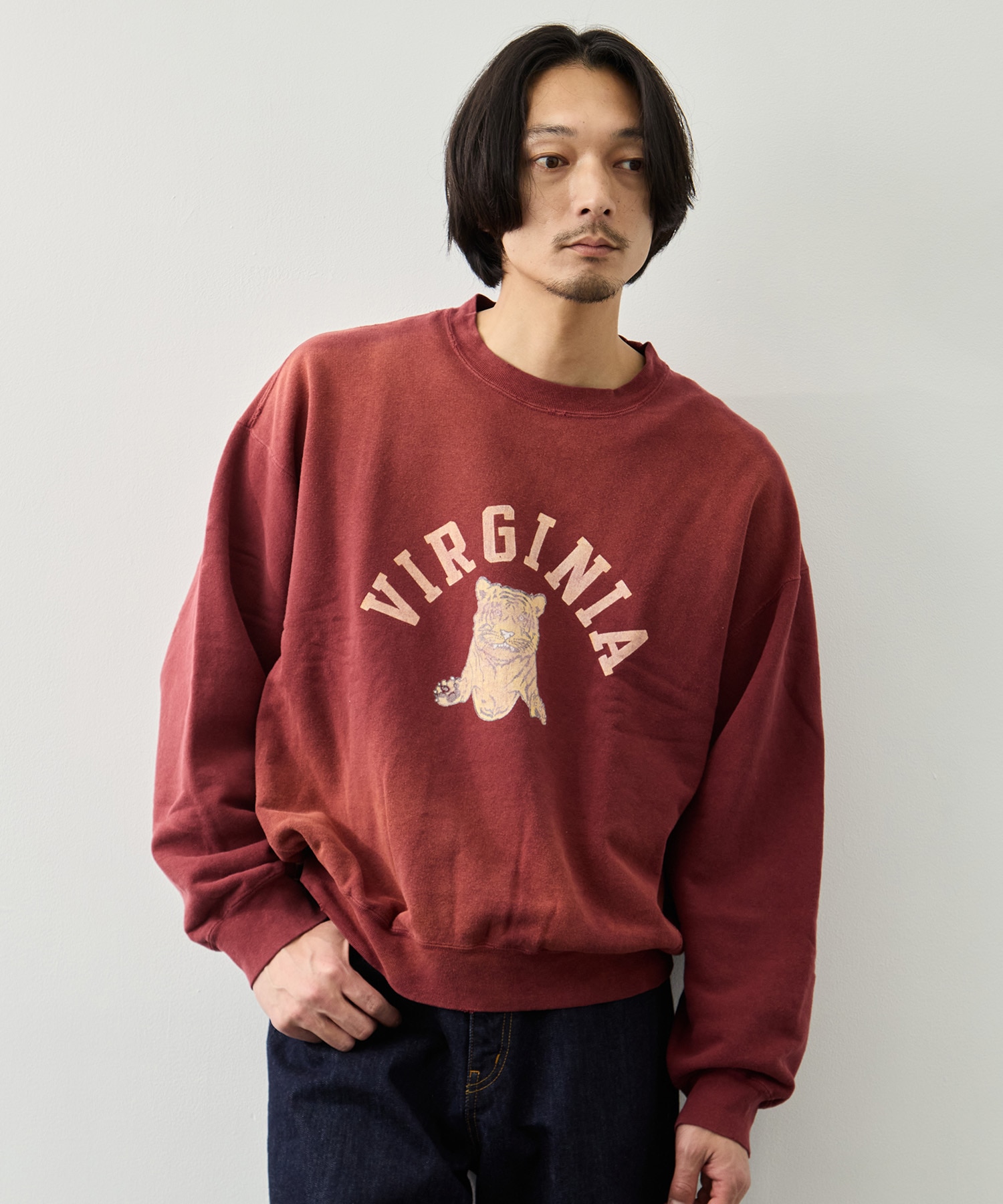 NEW SP加工3飛び裏毛クルー(VIRGINIA)