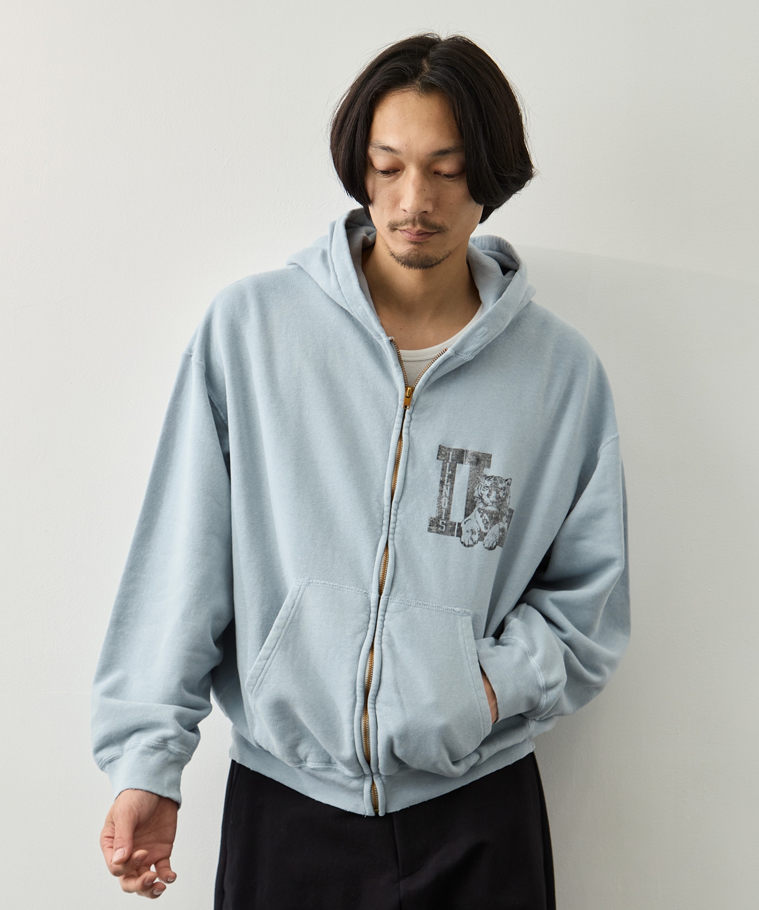 NEW SP加工3飛び裏毛ZIPパーカー(IL)