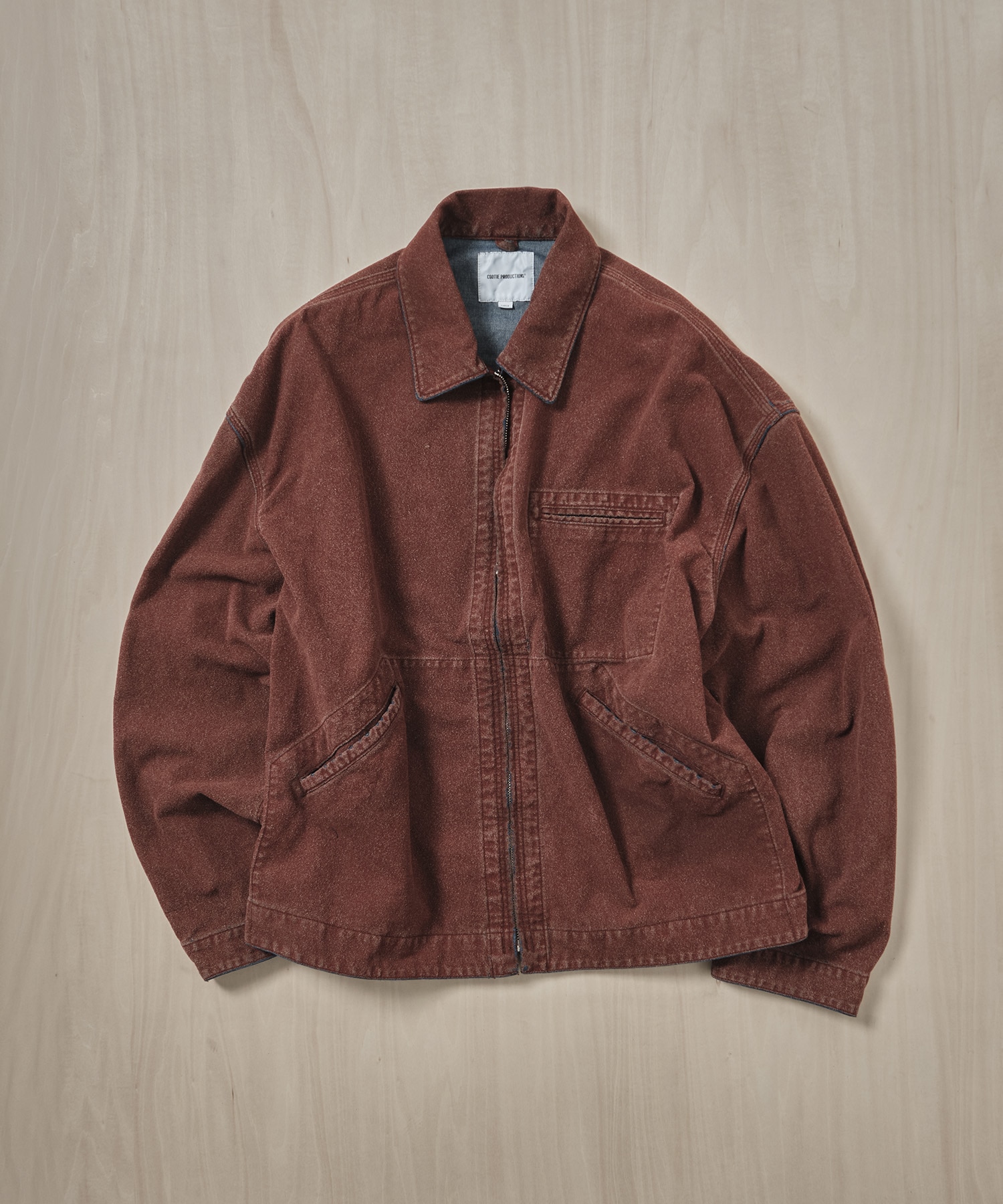 Grainy Denim Work Jacket