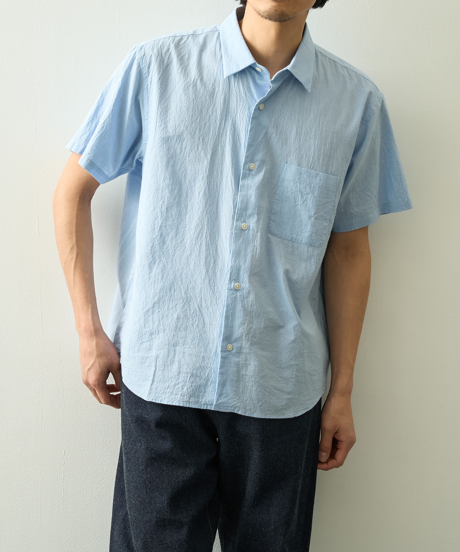 ボタンシャツワイド　S/S