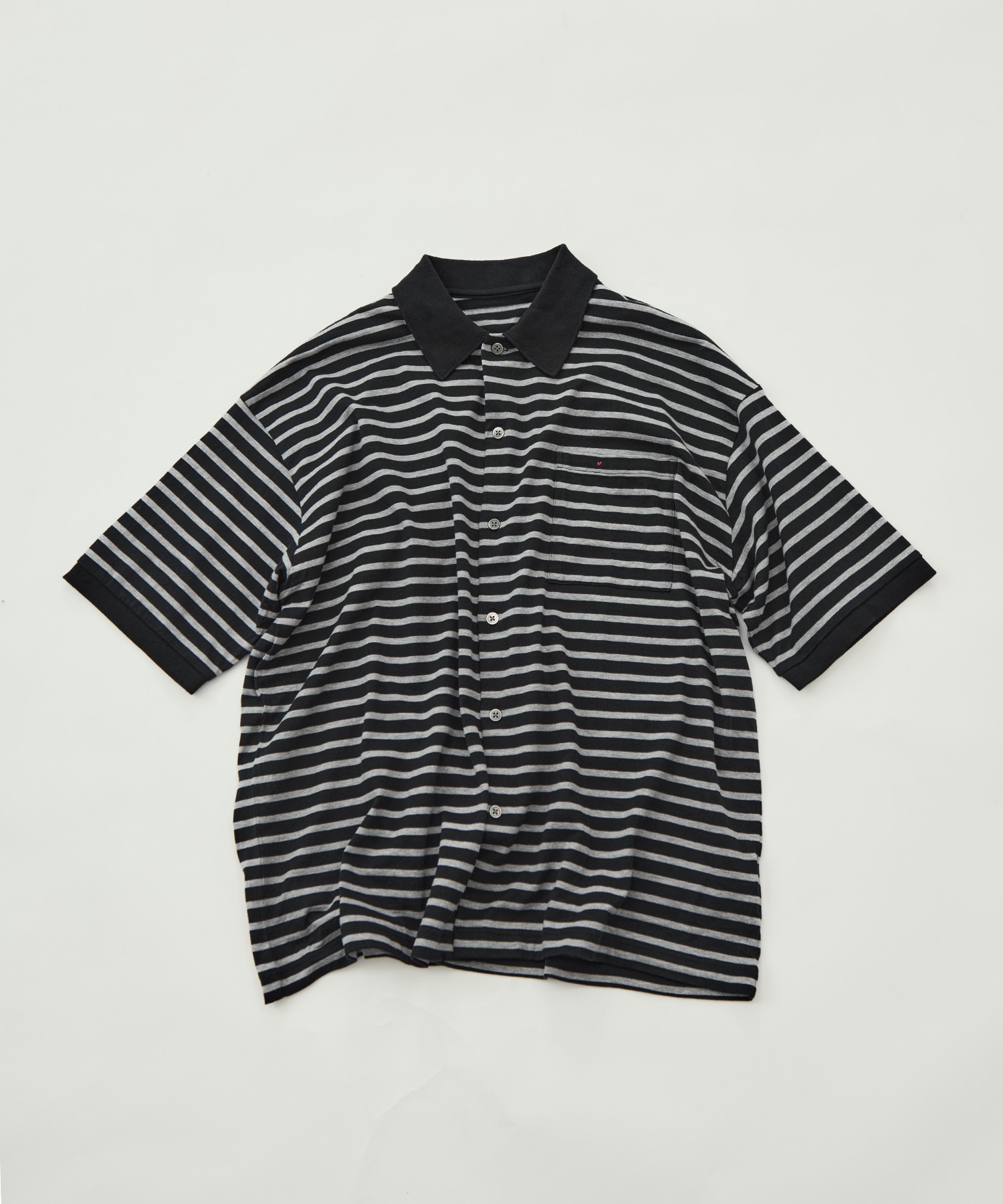 PC-006-3998-0010/BK/H.W BTNK BRDR OPN POLO SHIRT