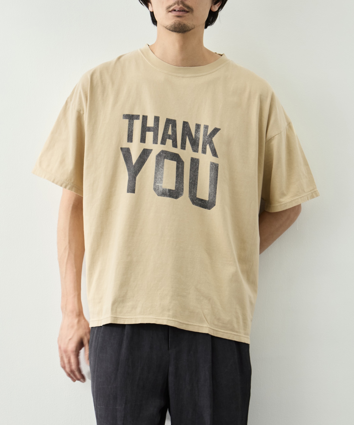 NEW SP加工20/-天竺BIGサイズT(THANK YOU)