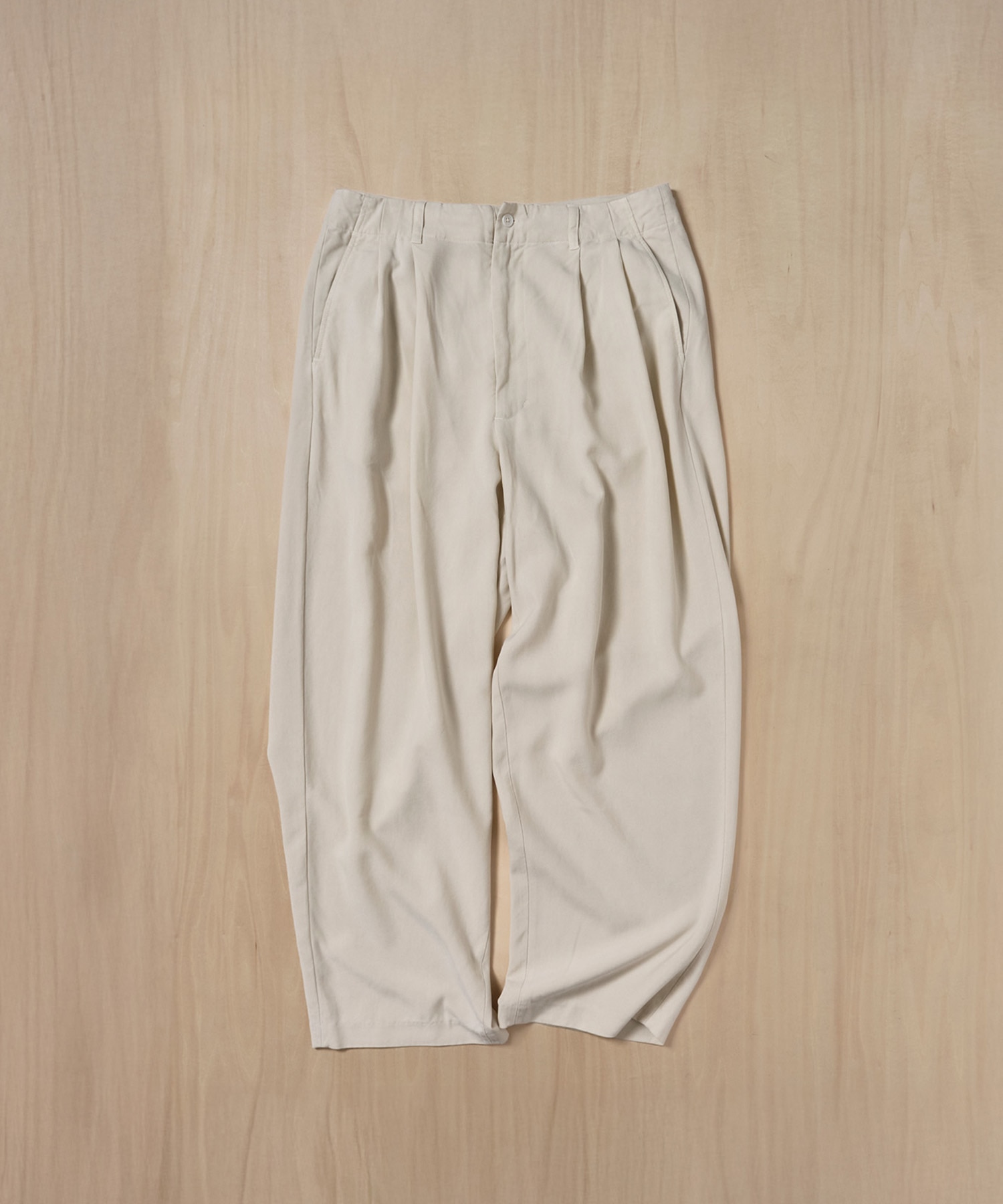 別注tencel wide slacls