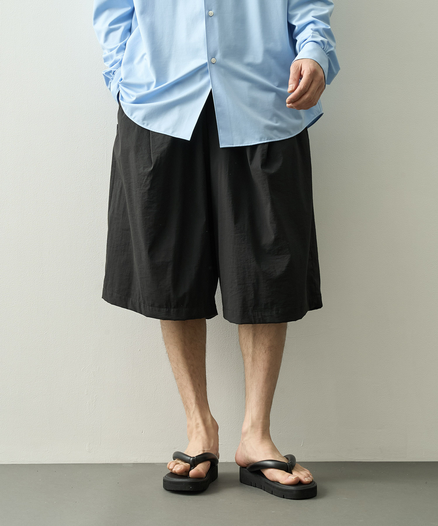 NYLON BAGGY LONG SHORTS