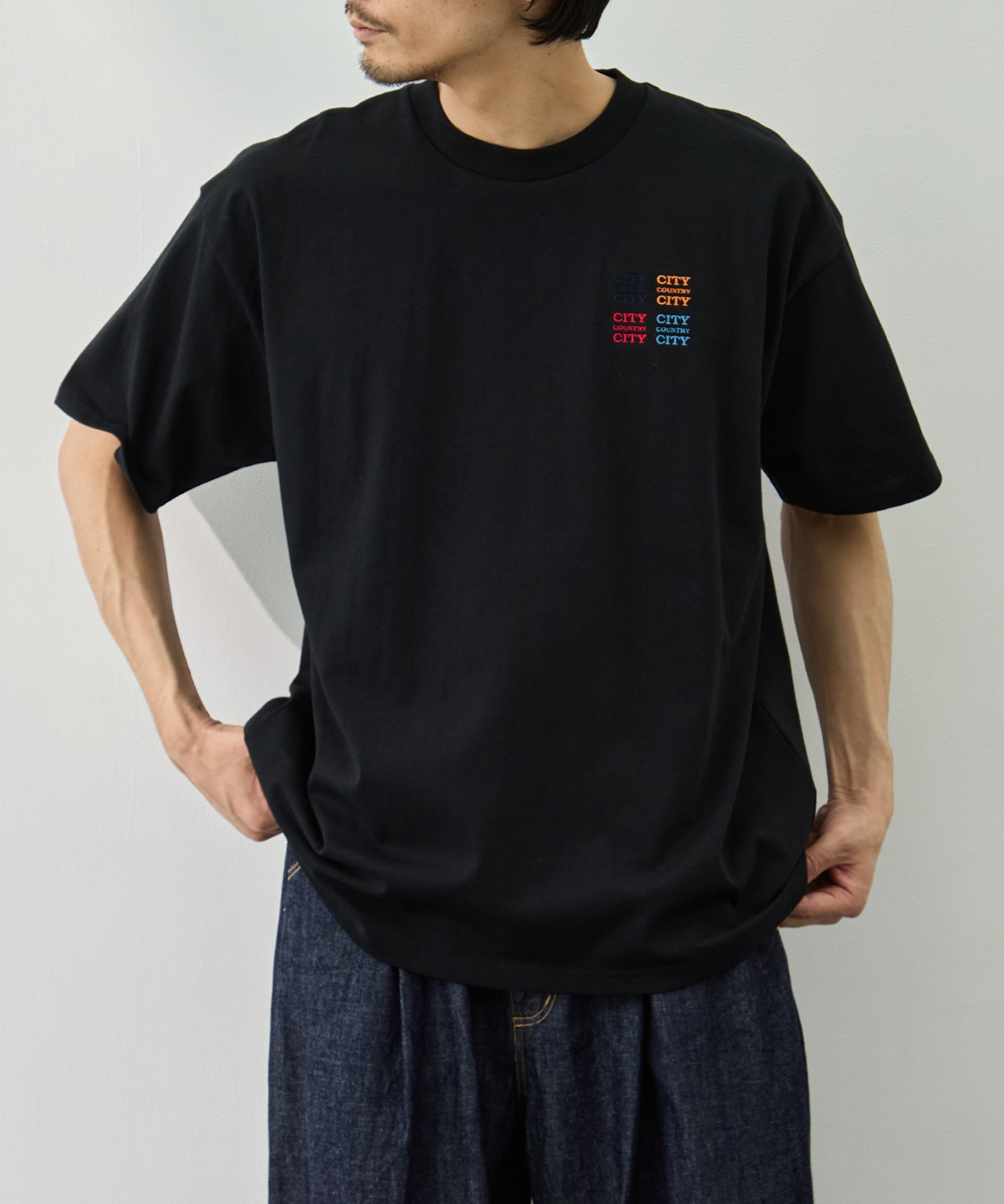 EMBROIDERED LOGO COTTON S/S T-SHIRT_CCCC