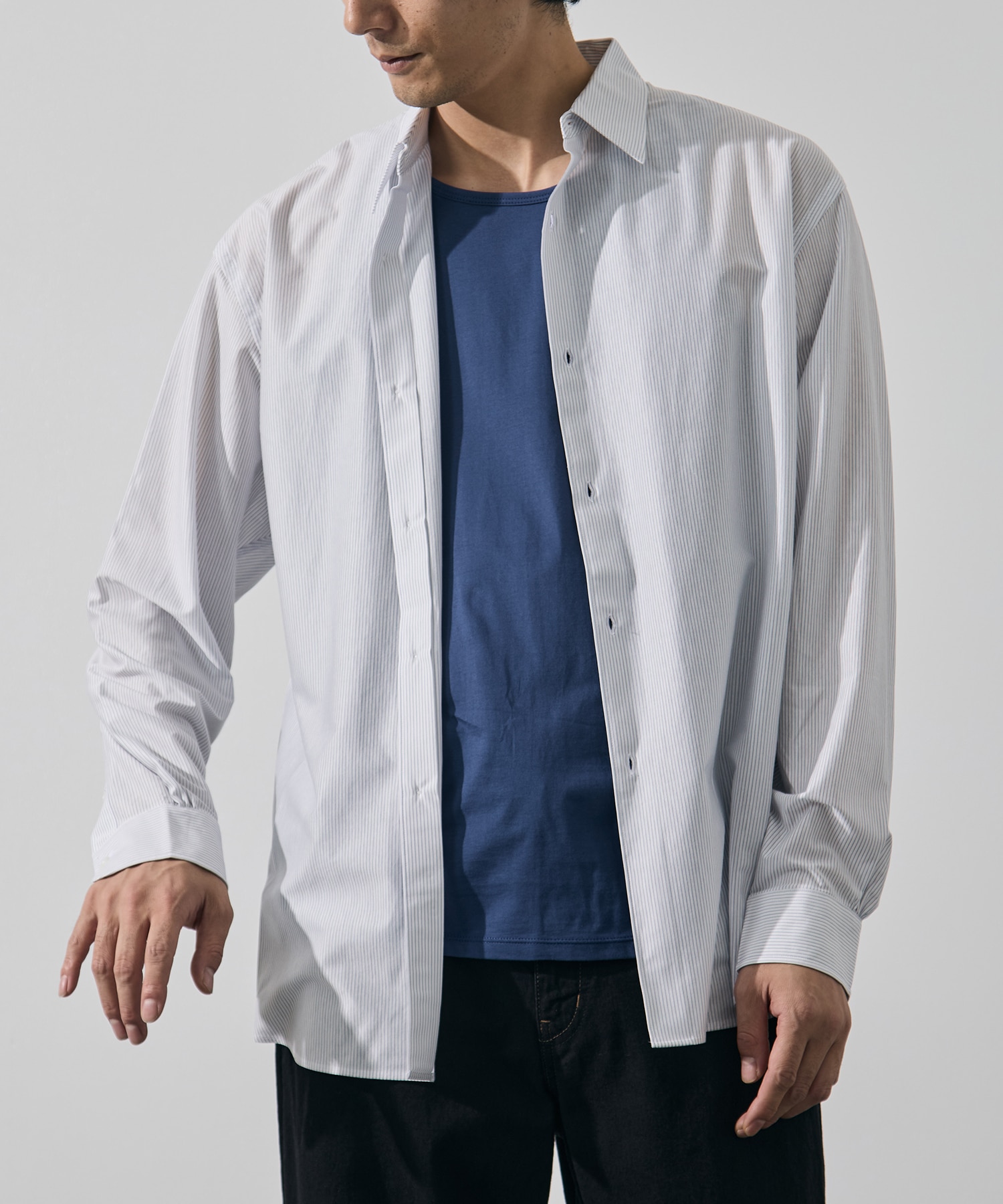 46G Stripe Modest Shirt