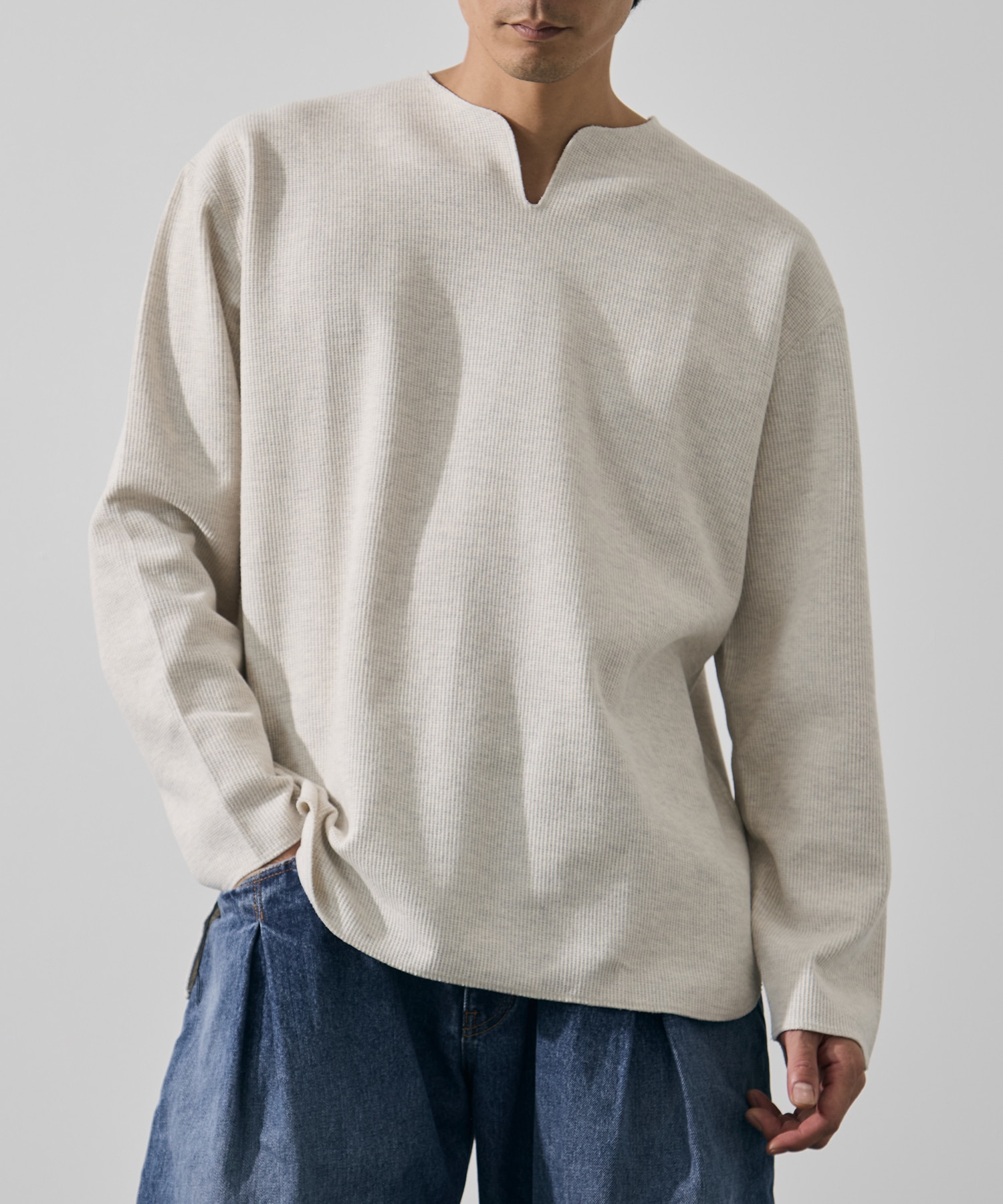 Rough&Smooth Thermal Over-neck L/S