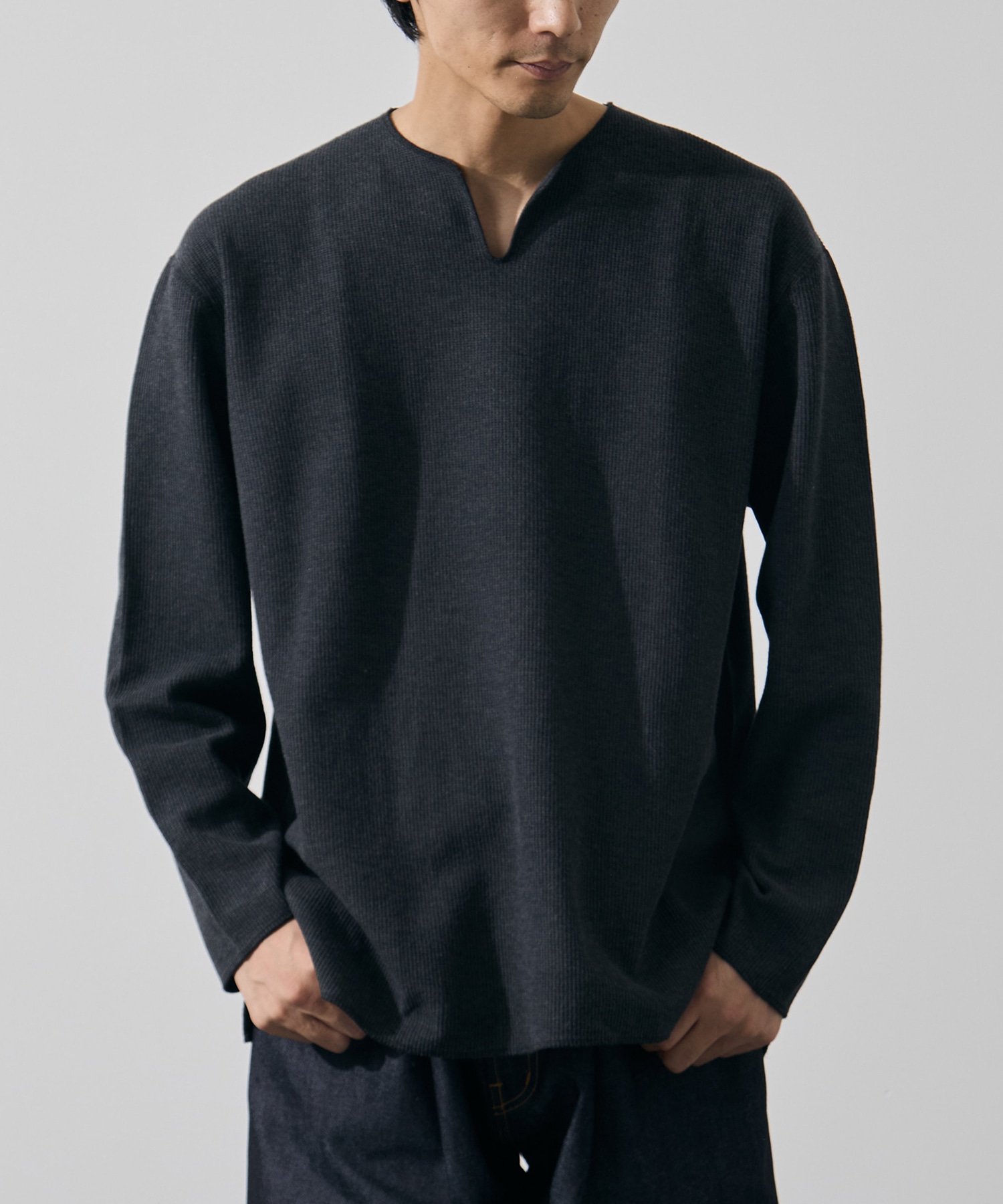 Rough&Smooth Thermal Over-neck L/S