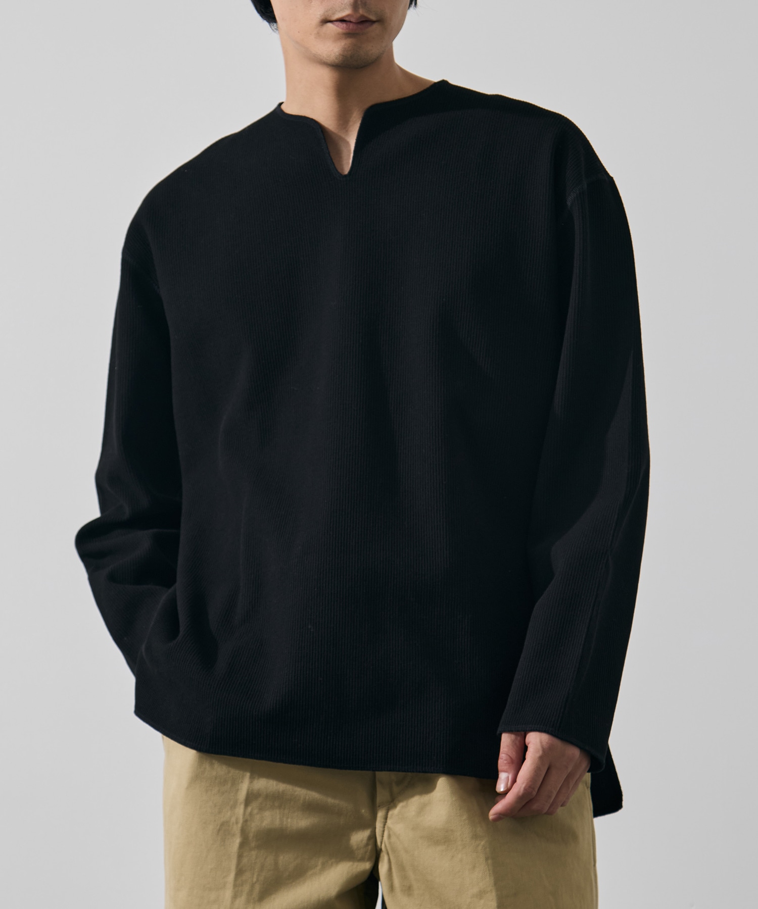 Rough&Smooth Thermal Over-neck L/S