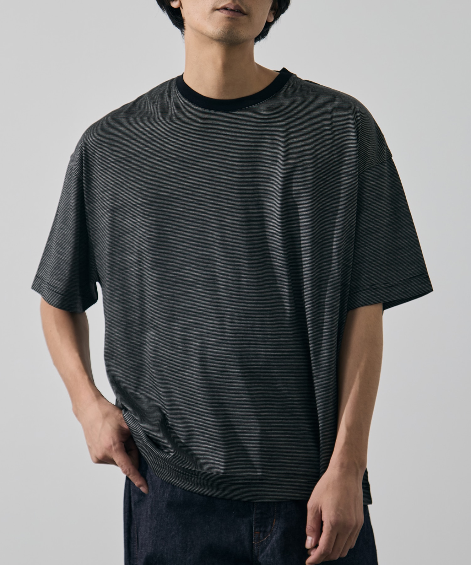32G Wool Stripe SS Tee