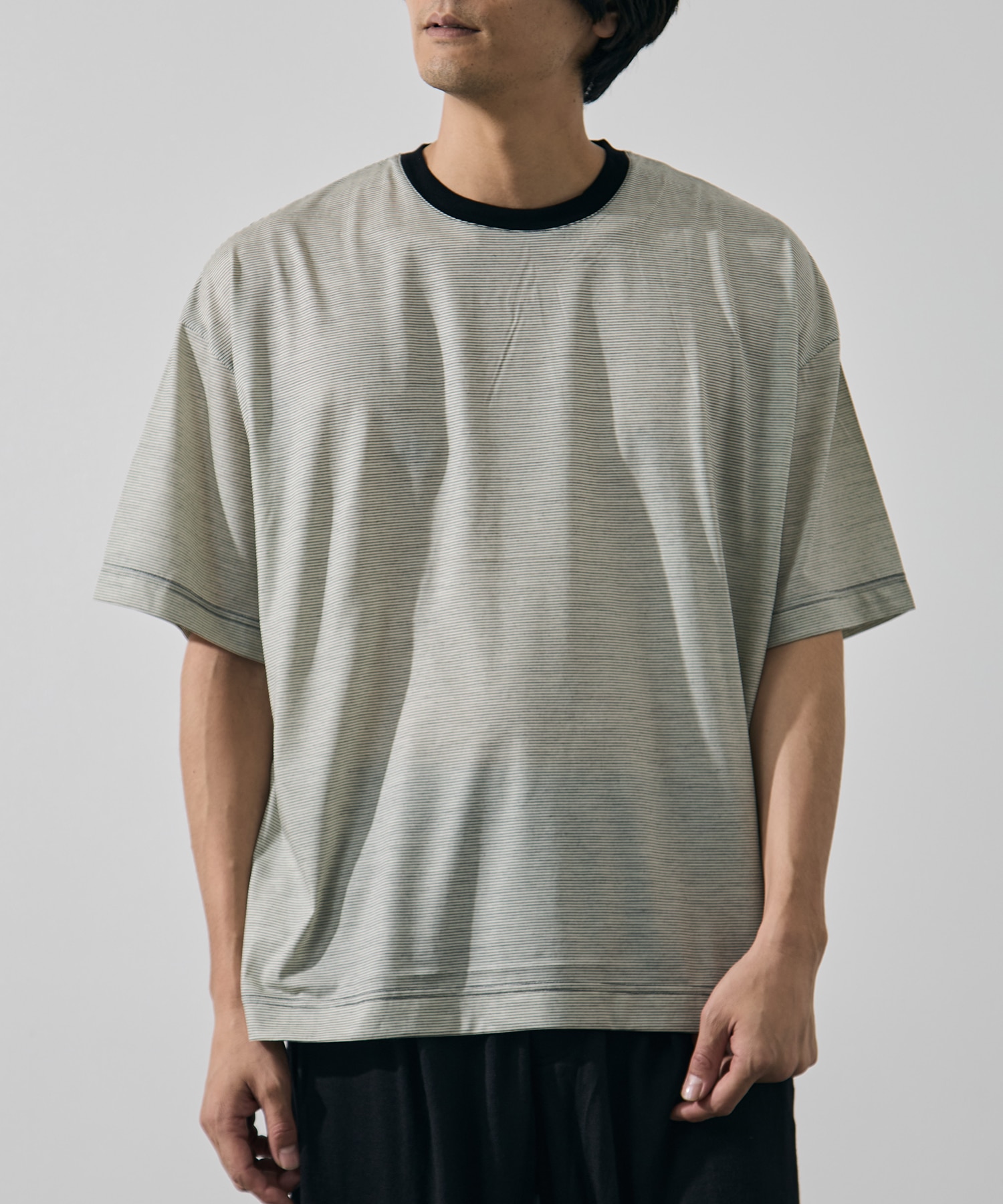 32G Wool Stripe SS Tee