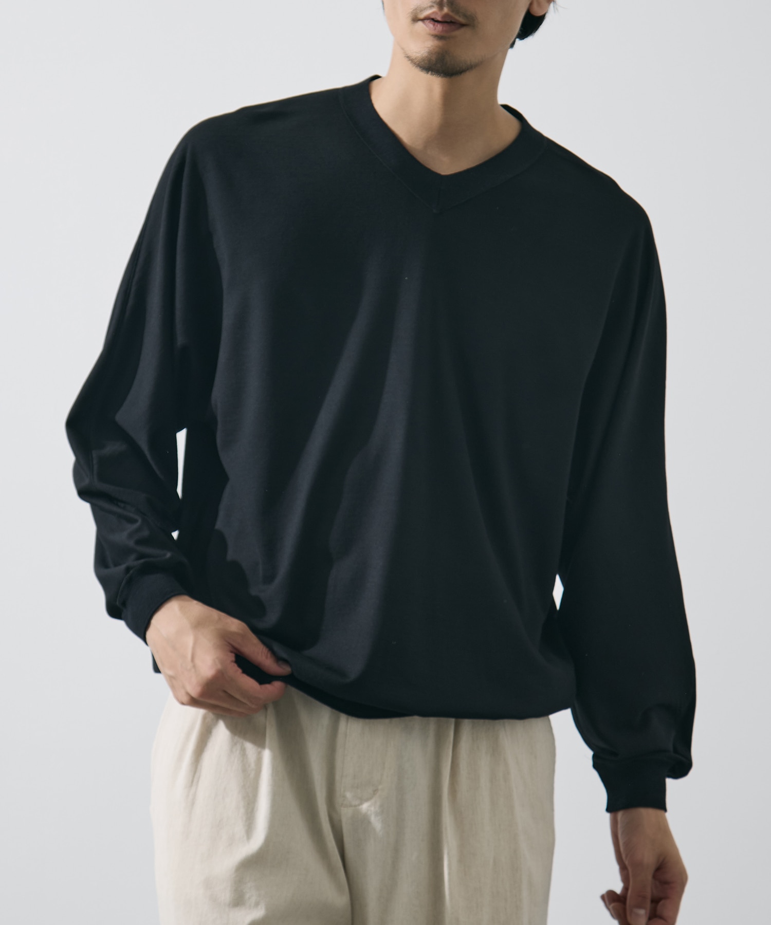 別注 Knit V Neck Pull Over