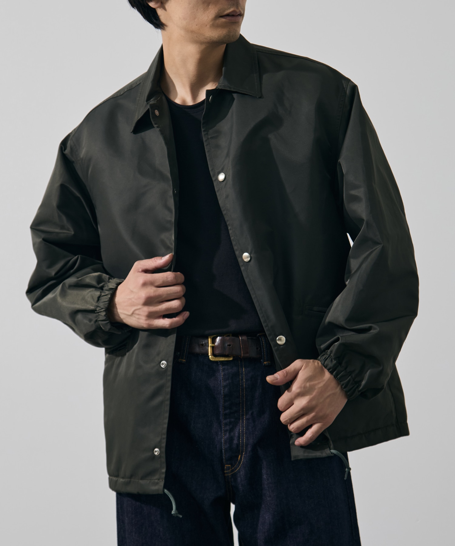 Washed Nylon Coach Jacket FW