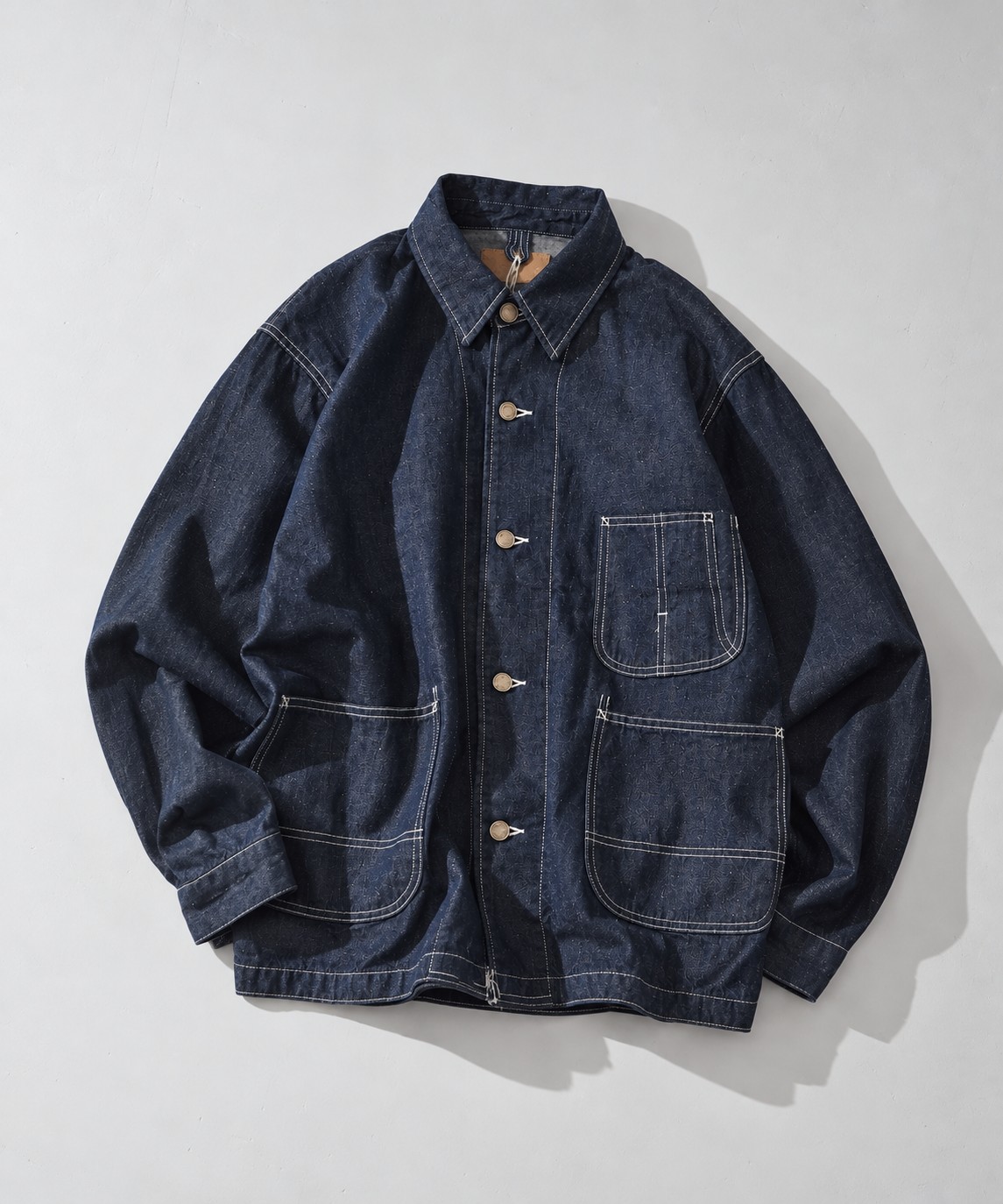 9.5oz ネップDENIMカバーオール