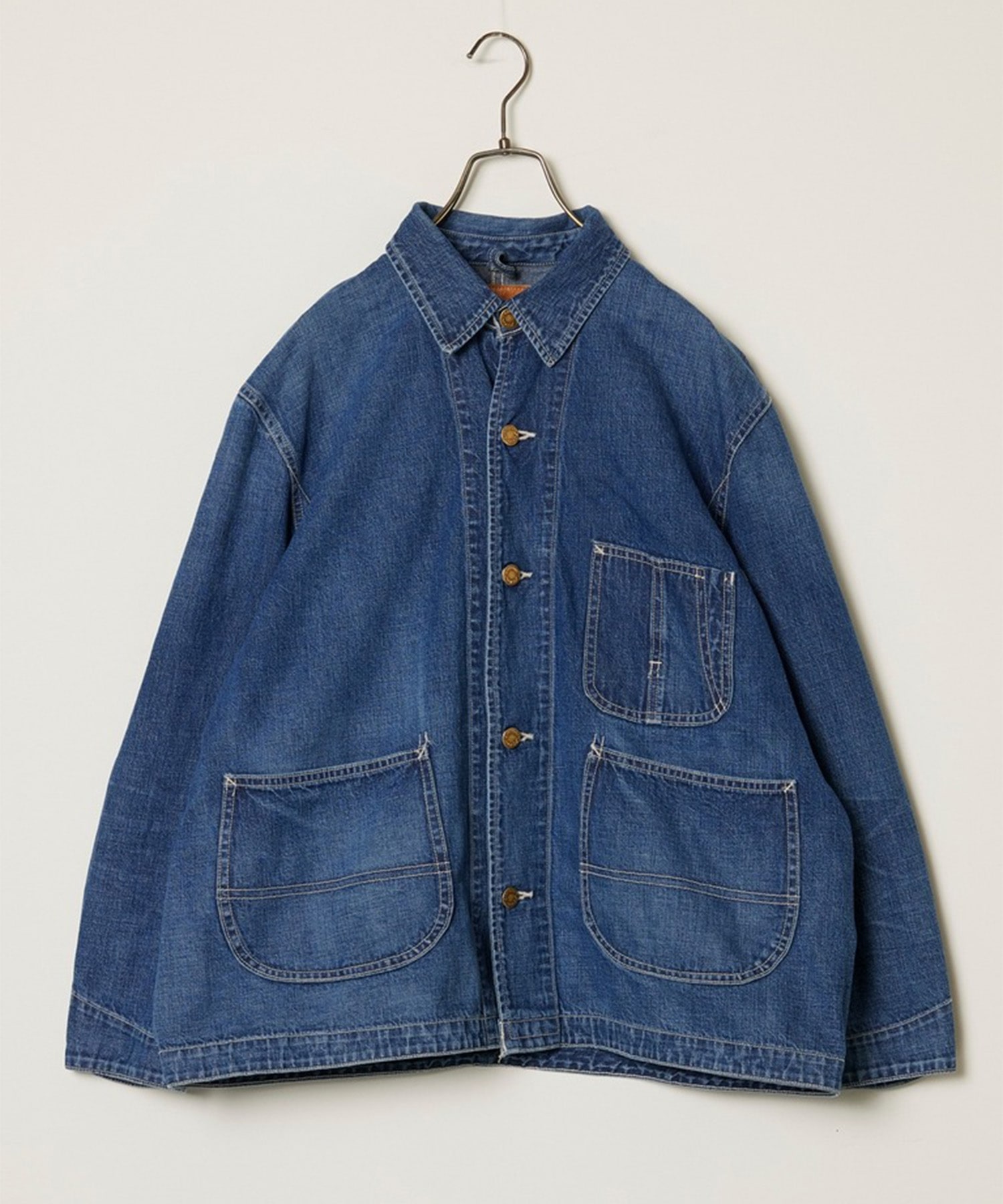 9.5oz ネップDENIMカバーオール