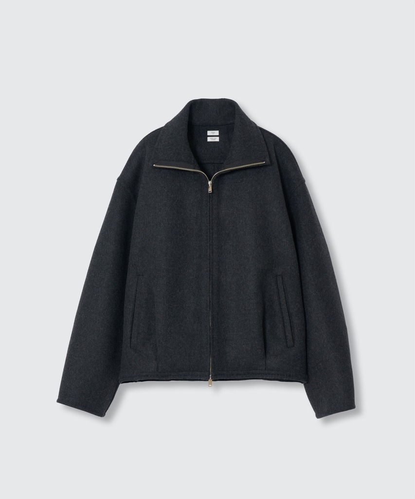 Wool Cashmere Balloon Silhouette Blouson