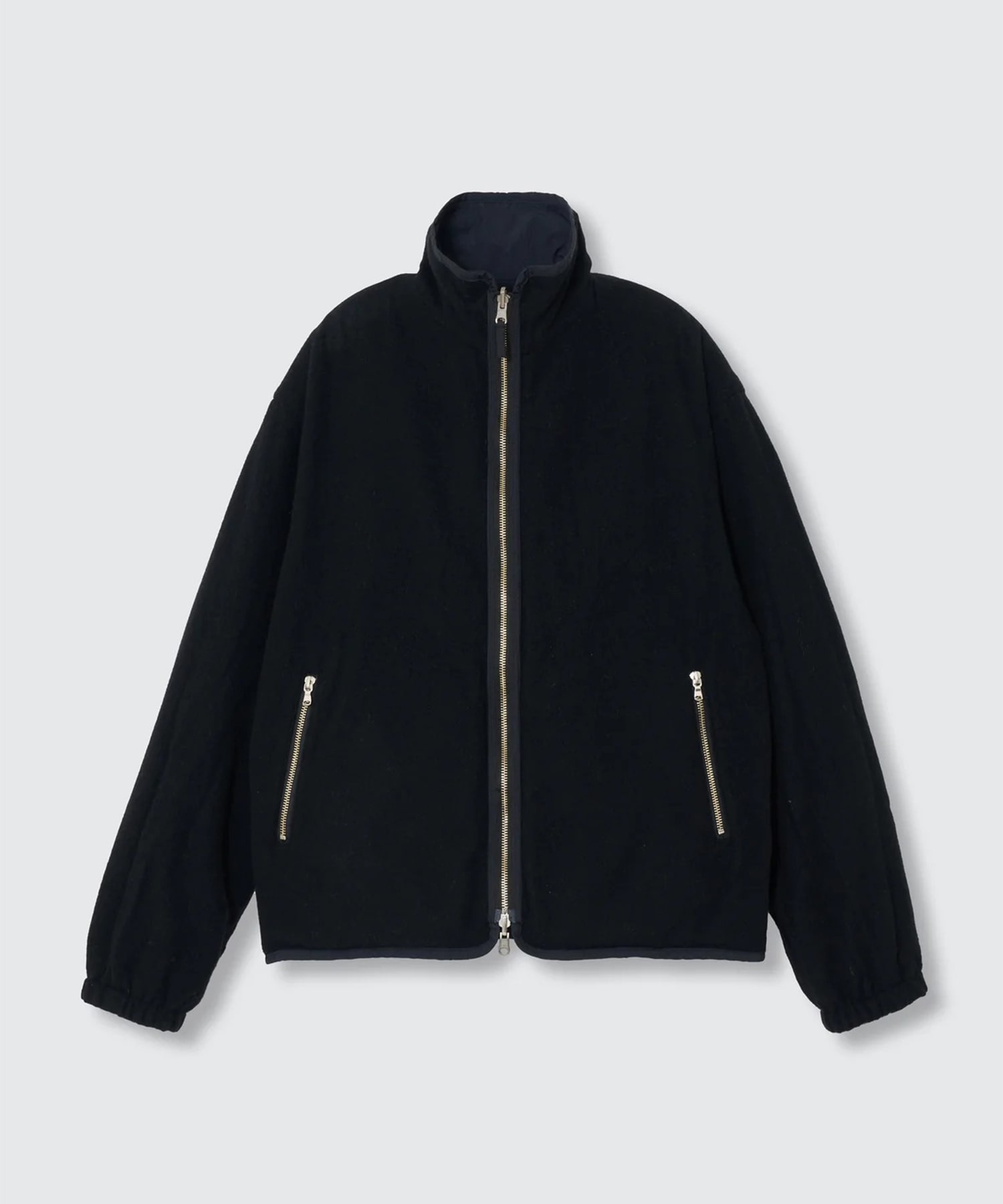 Wool Cashmere Fleece Reversible Blouson