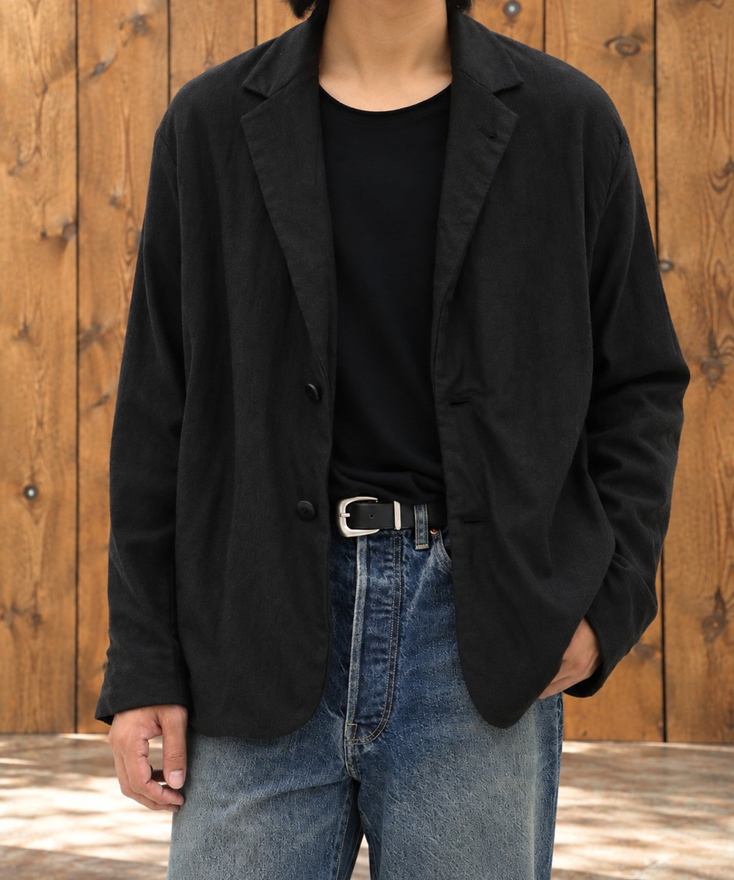 別注 36G Wool Fulling Stripe 2B Jacket