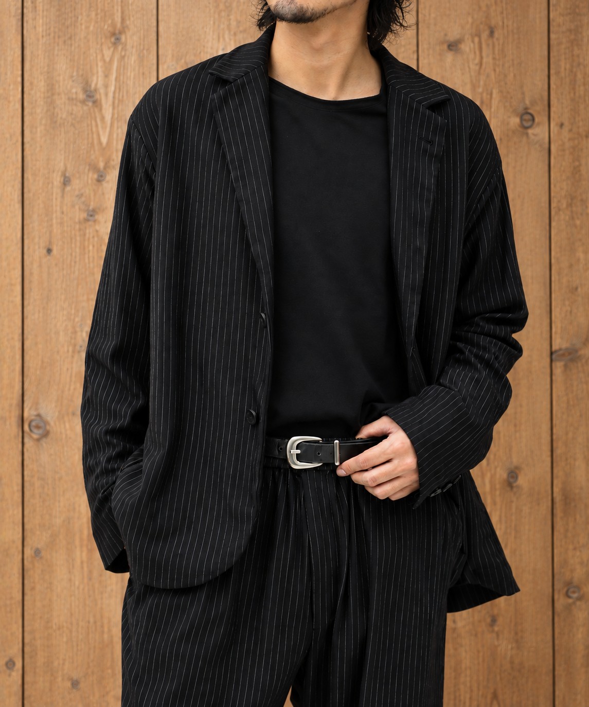 別注 36G Wool Fulling Stripe 2B Jacket