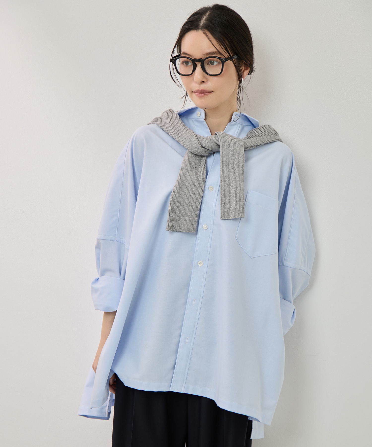 スーピマブレンドrelaxシャツ